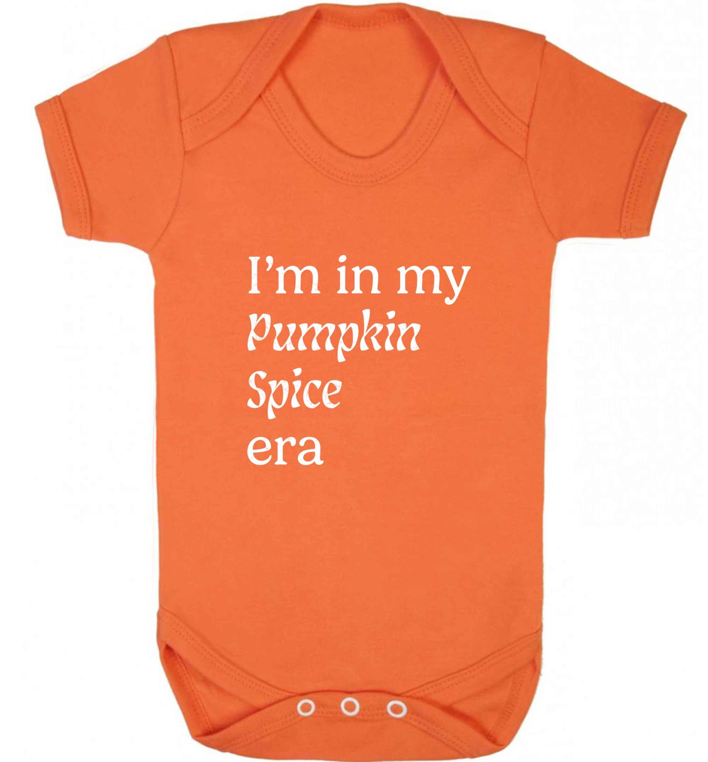 I'm in my pumpkin spice era Kit baby vest orange 18-24 months