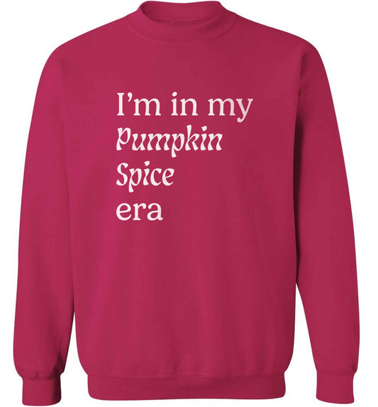 I'm in my pumpkin spice era Kit adult's unisex pink sweater 2XL