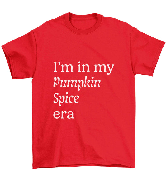 I'm in my pumpkin spice era Kit Children's red Tshirt 12-13 Years