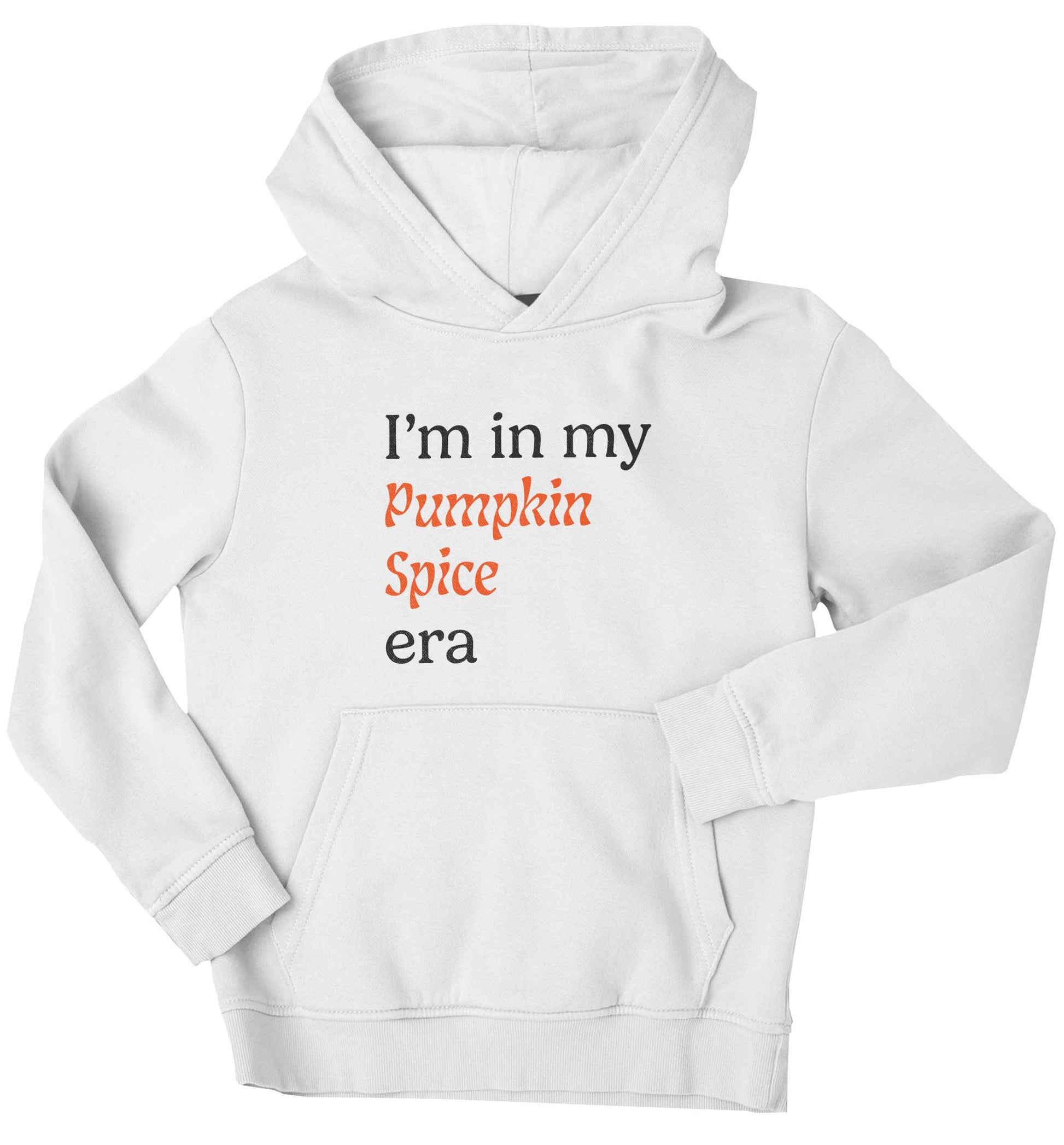 I'm in my pumpkin spice era Kit children's white hoodie 12-13 Years