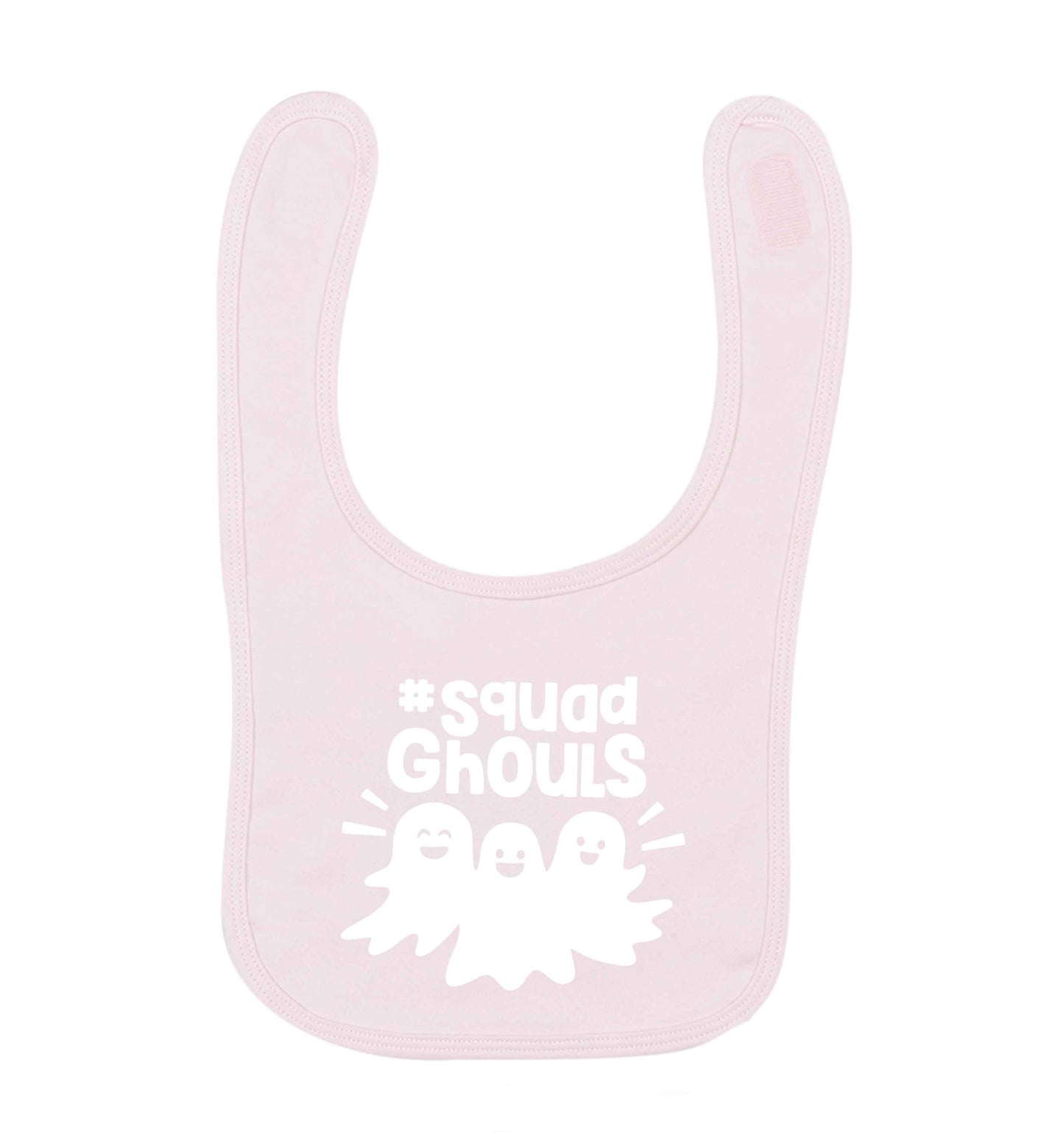 Squad ghouls Kit pale pink baby bib