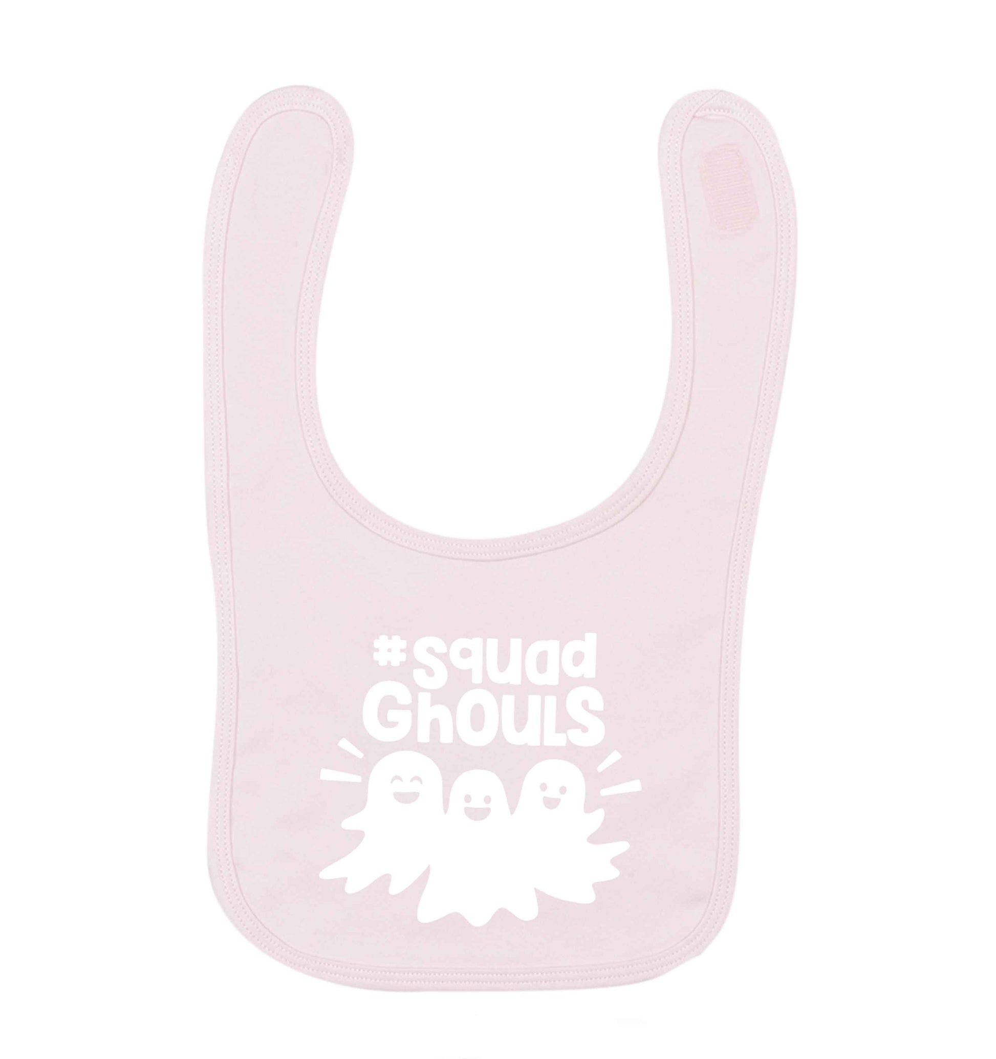 Squad ghouls Kit pale pink baby bib