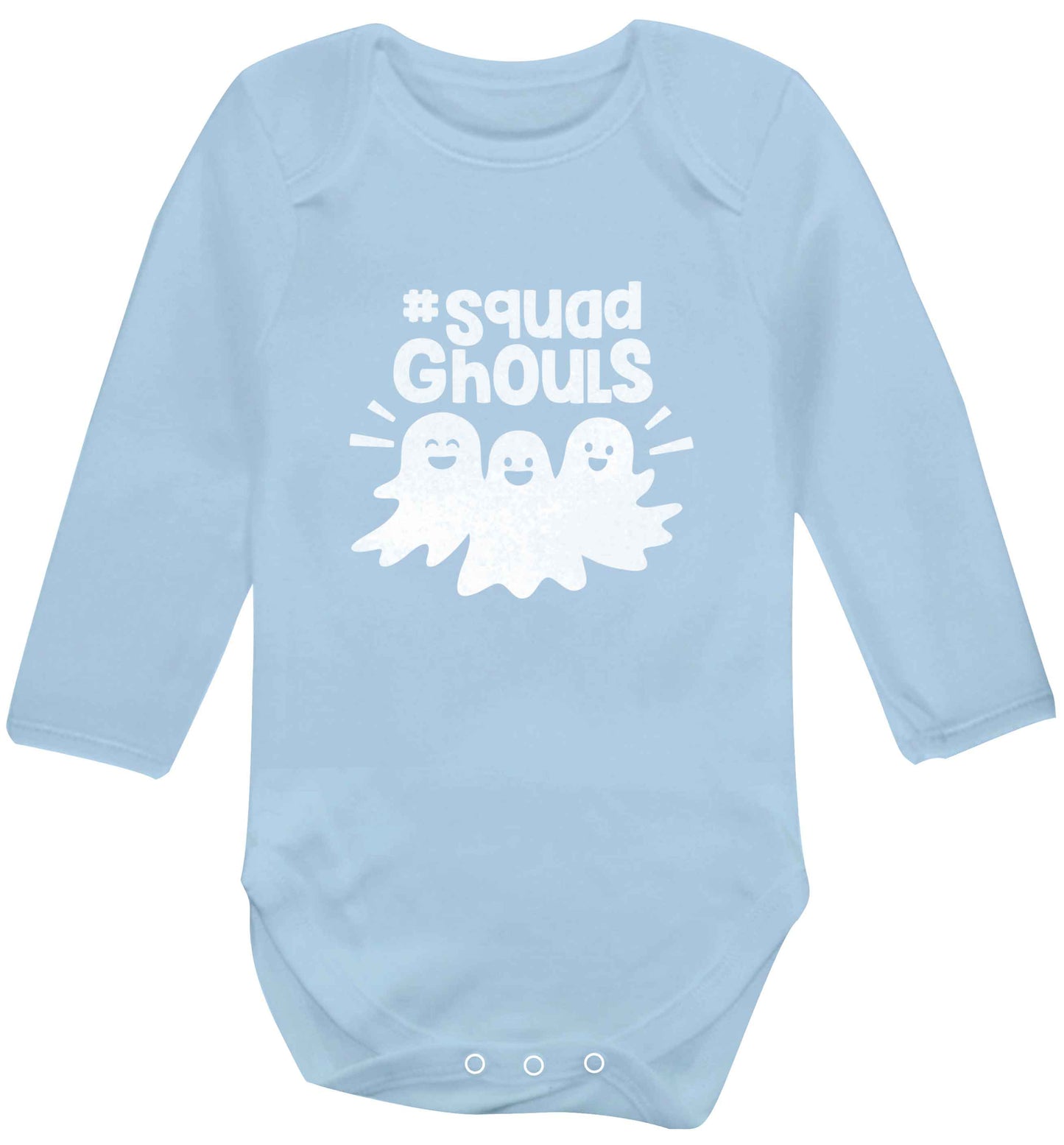 Squad ghouls Kit baby vest long sleeved pale blue 6-12 months