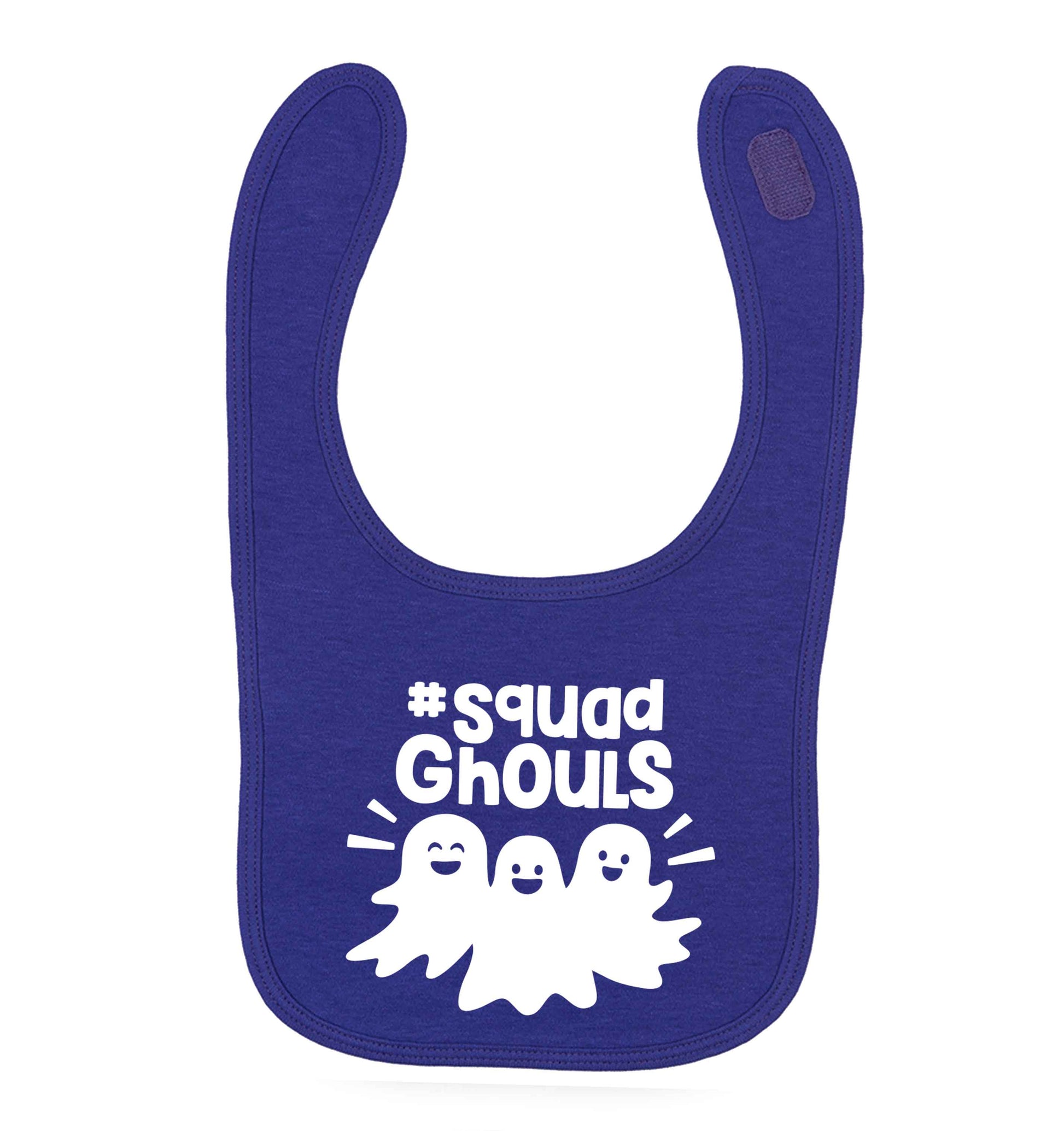 Squad ghouls Kit purple baby bib