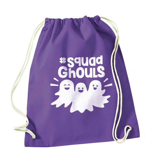 Squad ghouls Kit purple drawstring bag