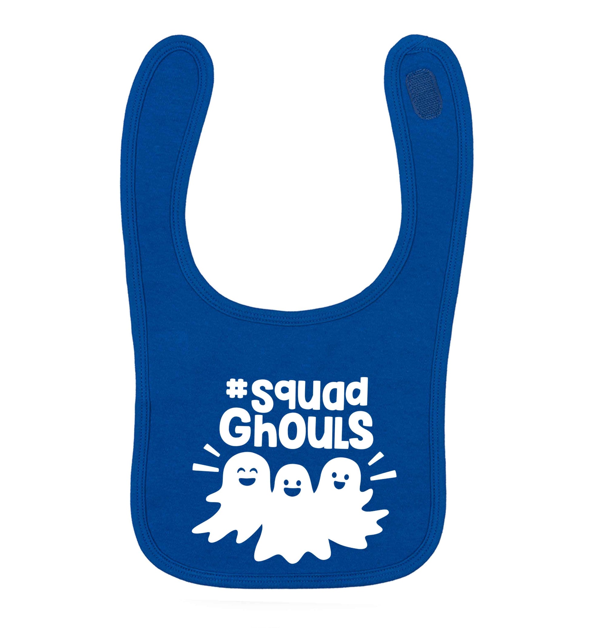 Squad ghouls Kit royal blue baby bib