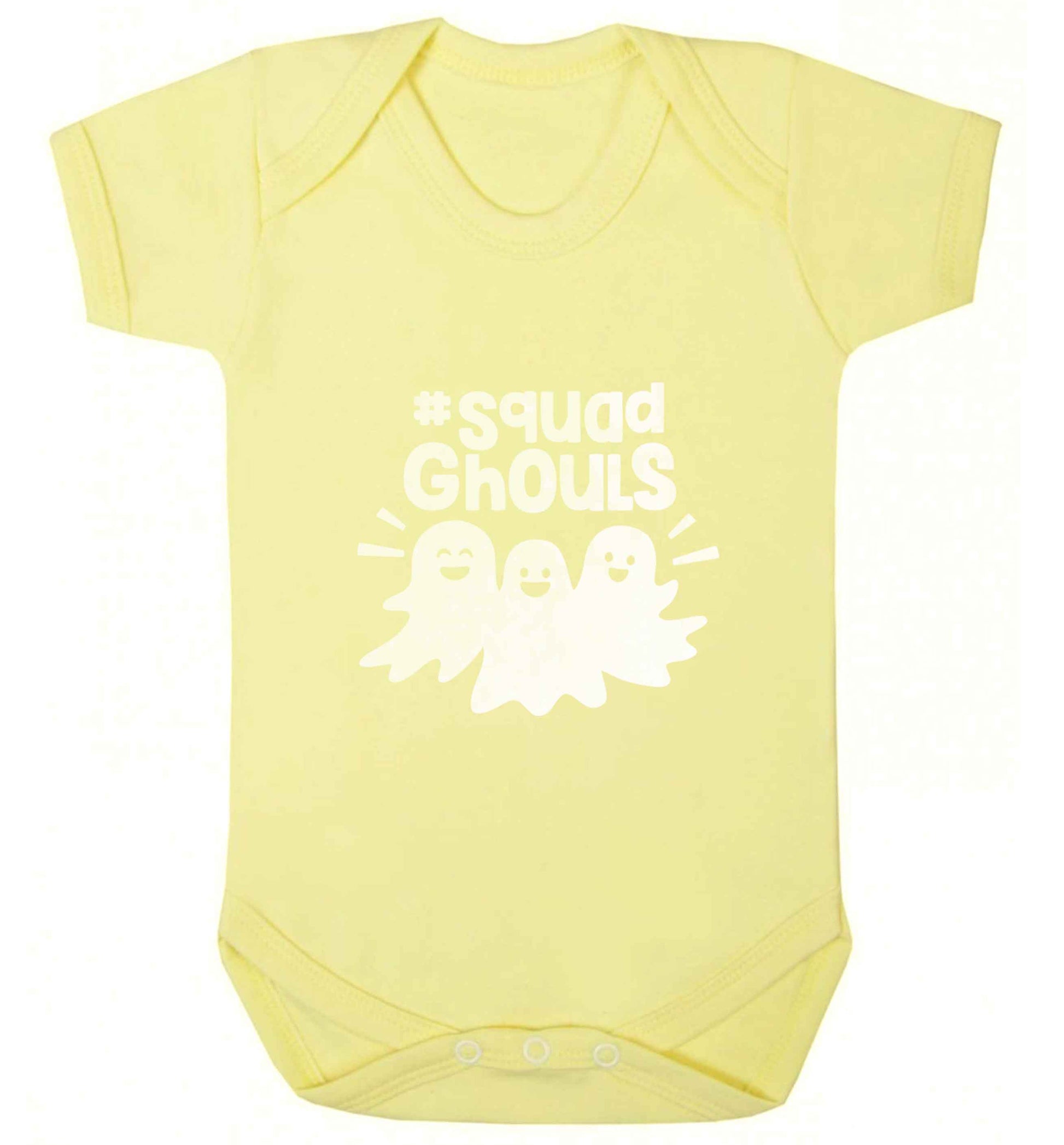 Squad ghouls Kit baby vest pale yellow 18-24 months