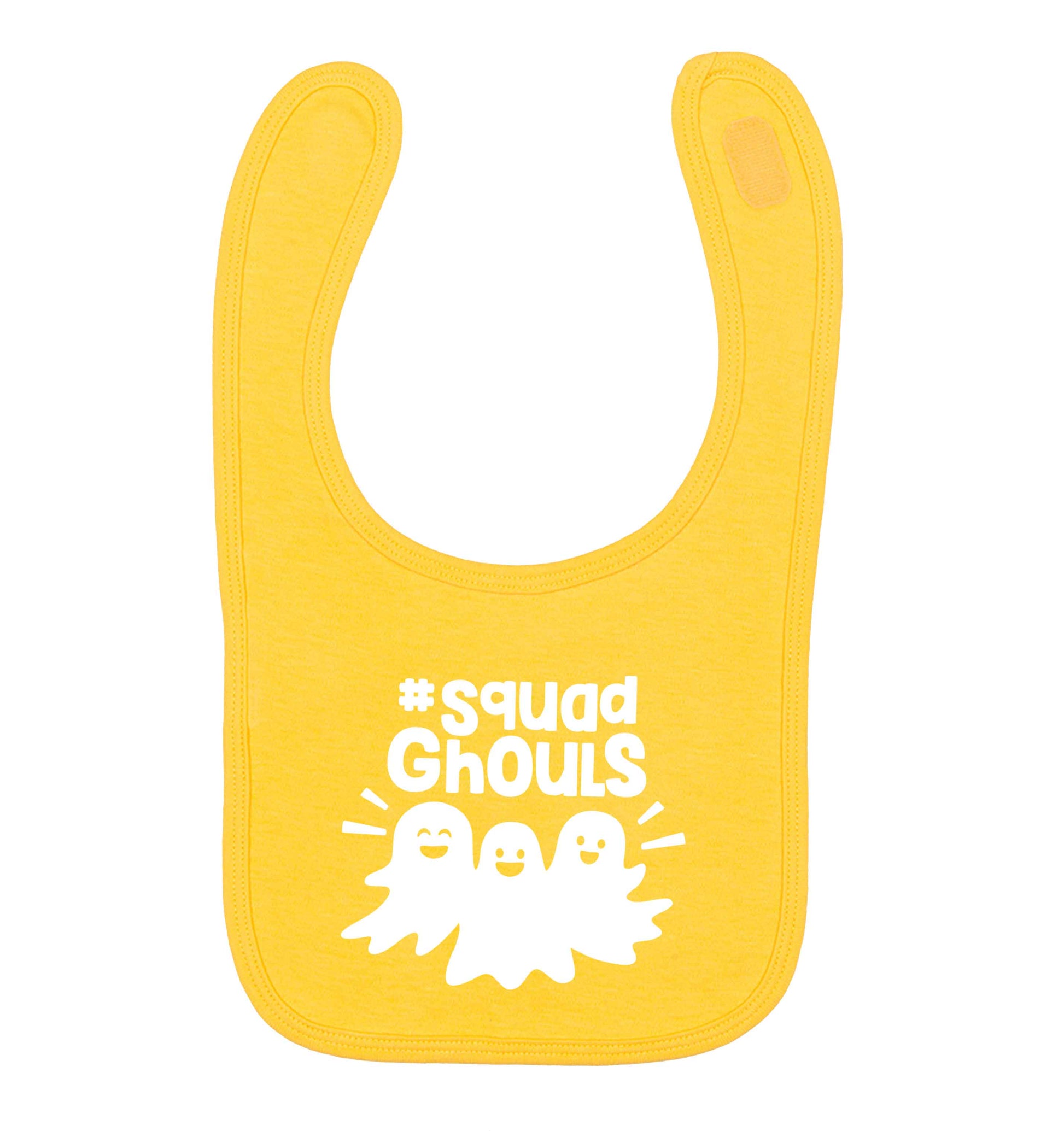 Squad ghouls Kit yellow baby bib