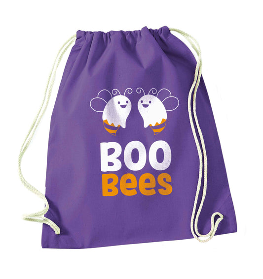 Boo bees Kit purple drawstring bag