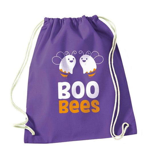 Boo bees Kit purple drawstring bag
