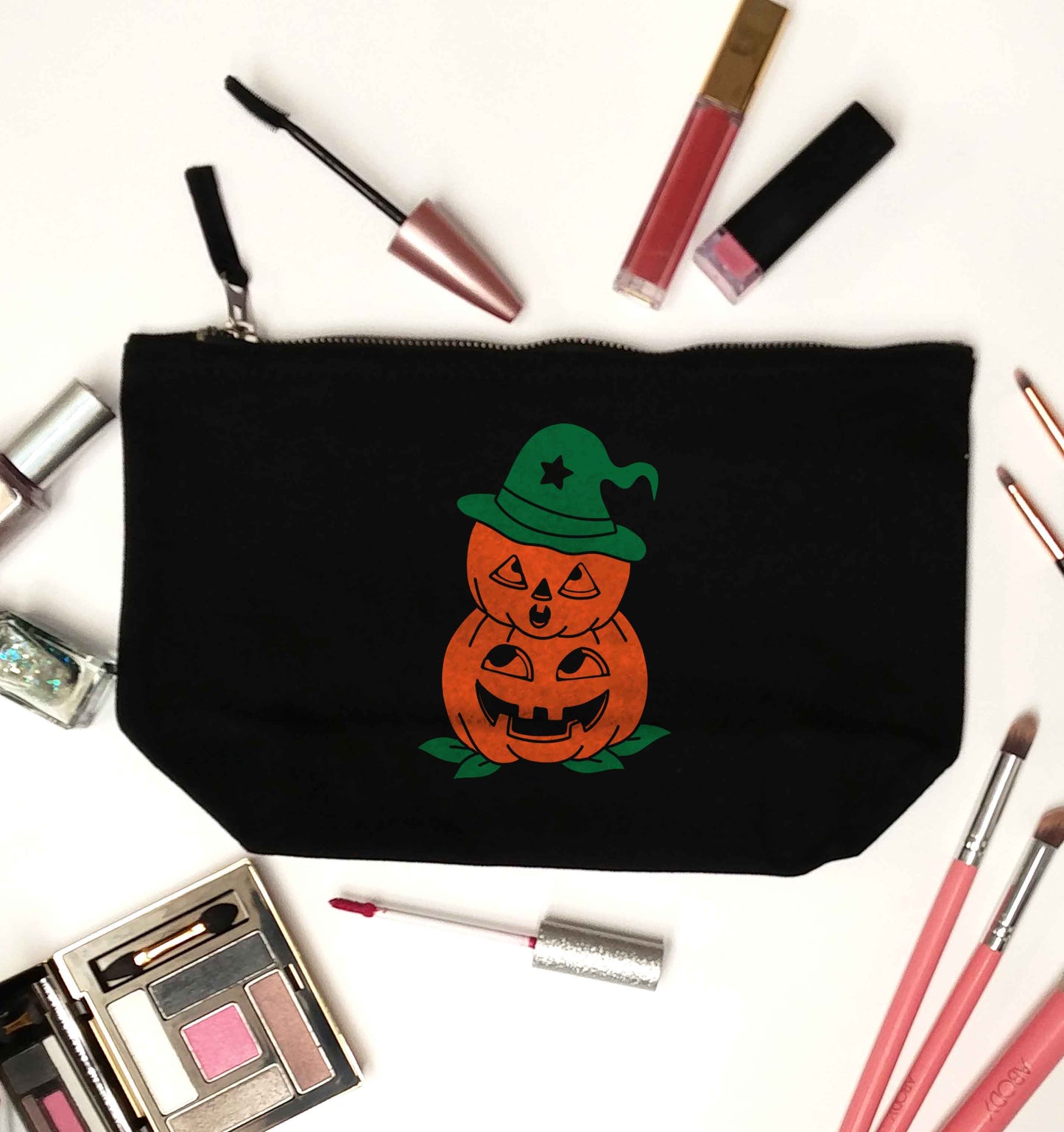 Pumpkin stack Kit black makeup bag