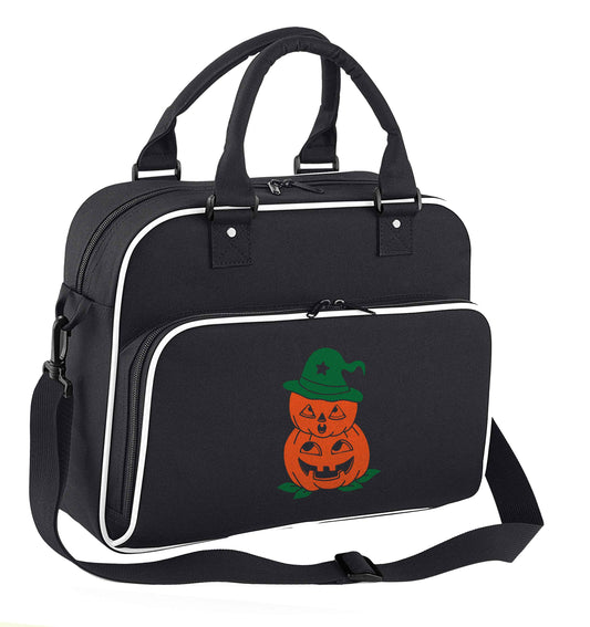 Pumpkin stack Kit children's dance bag black with white detail