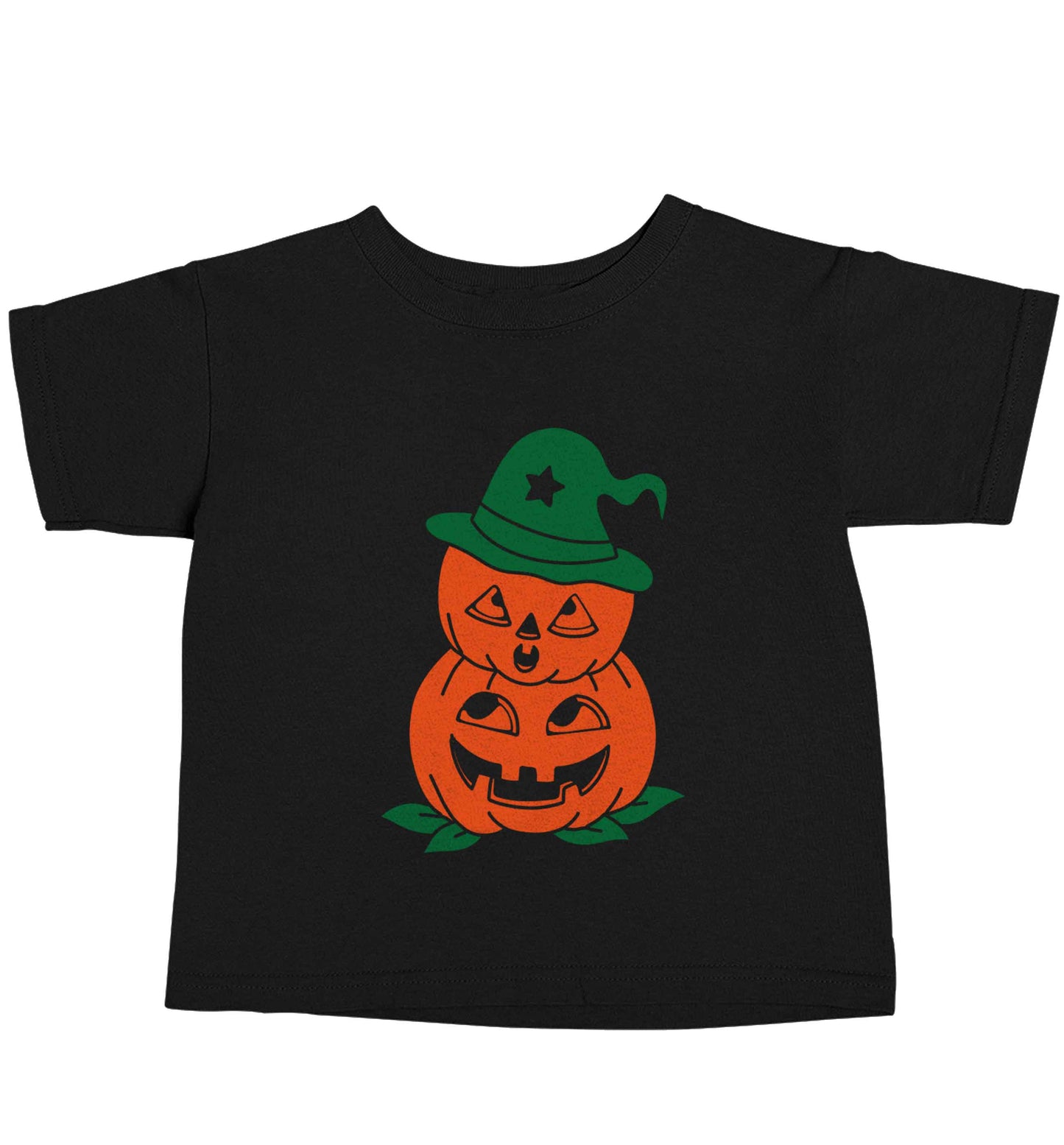 Pumpkin stack Kit Black baby toddler Tshirt 2 years