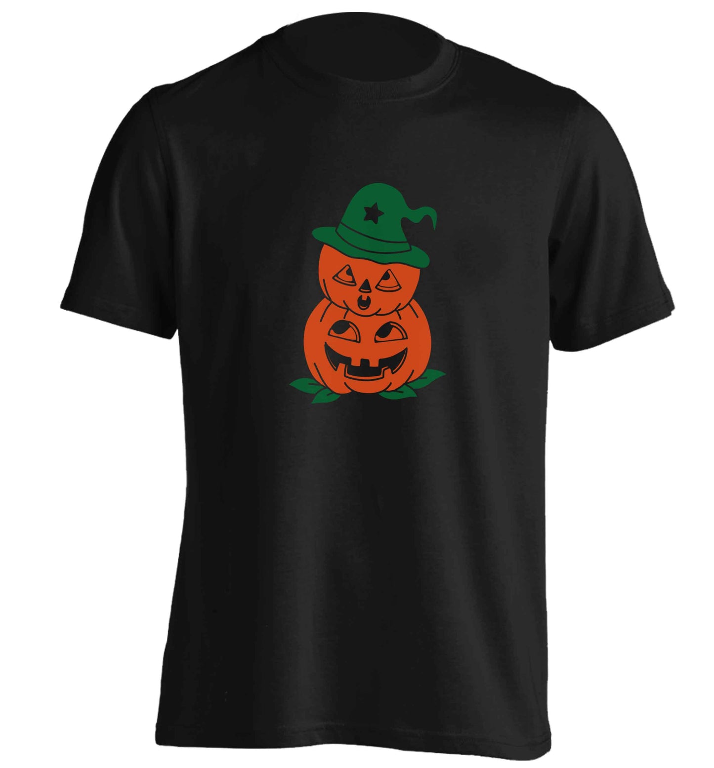 Pumpkin stack Kit adults unisex black Tshirt 2XL