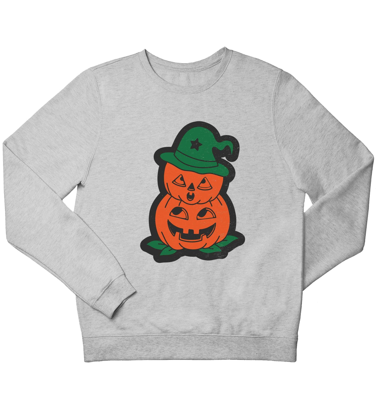 Pumpkin stack Kit children's grey sweater 12-13 Years