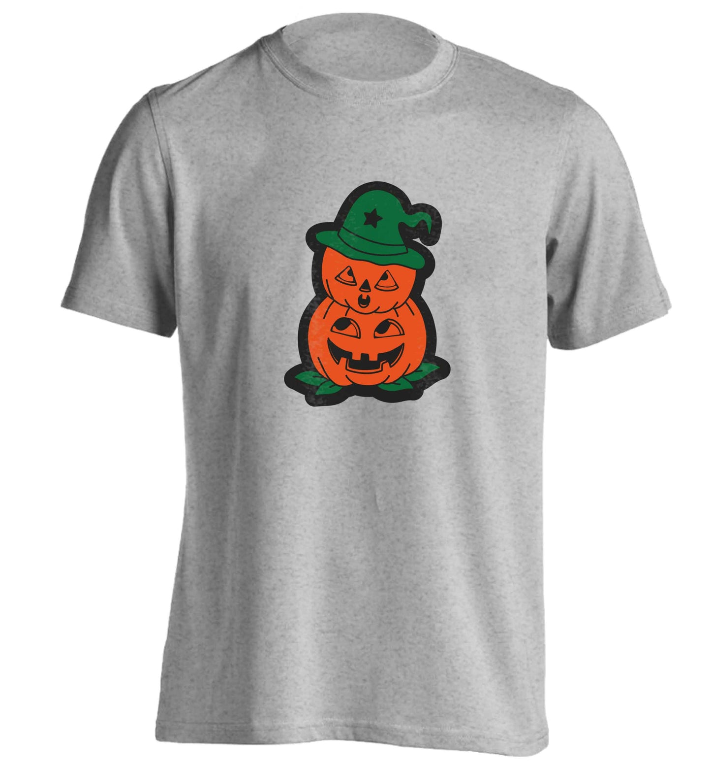 Pumpkin stack Kit adults unisex grey Tshirt 2XL