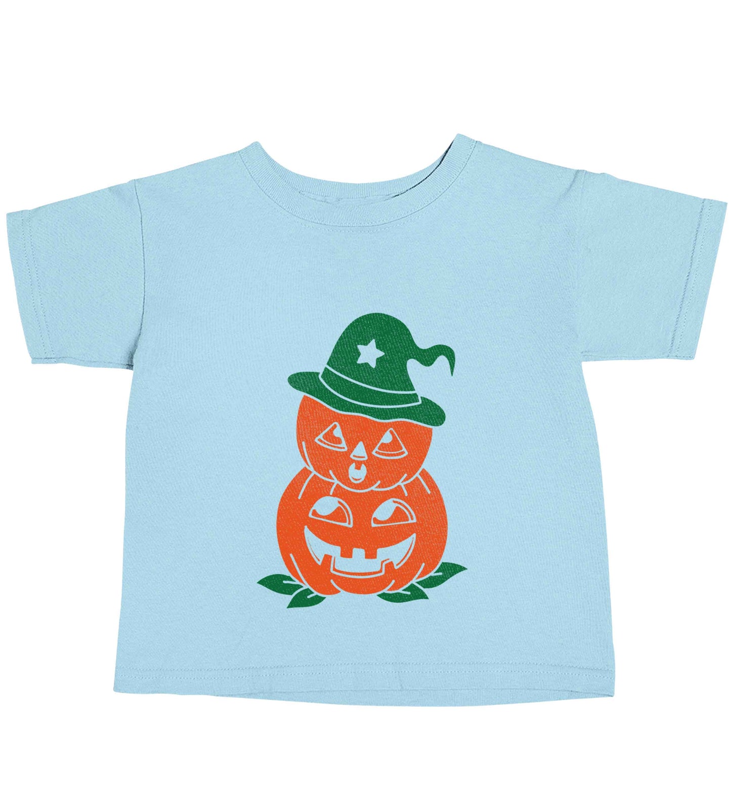 Pumpkin stack Kit light blue baby toddler Tshirt 2 Years