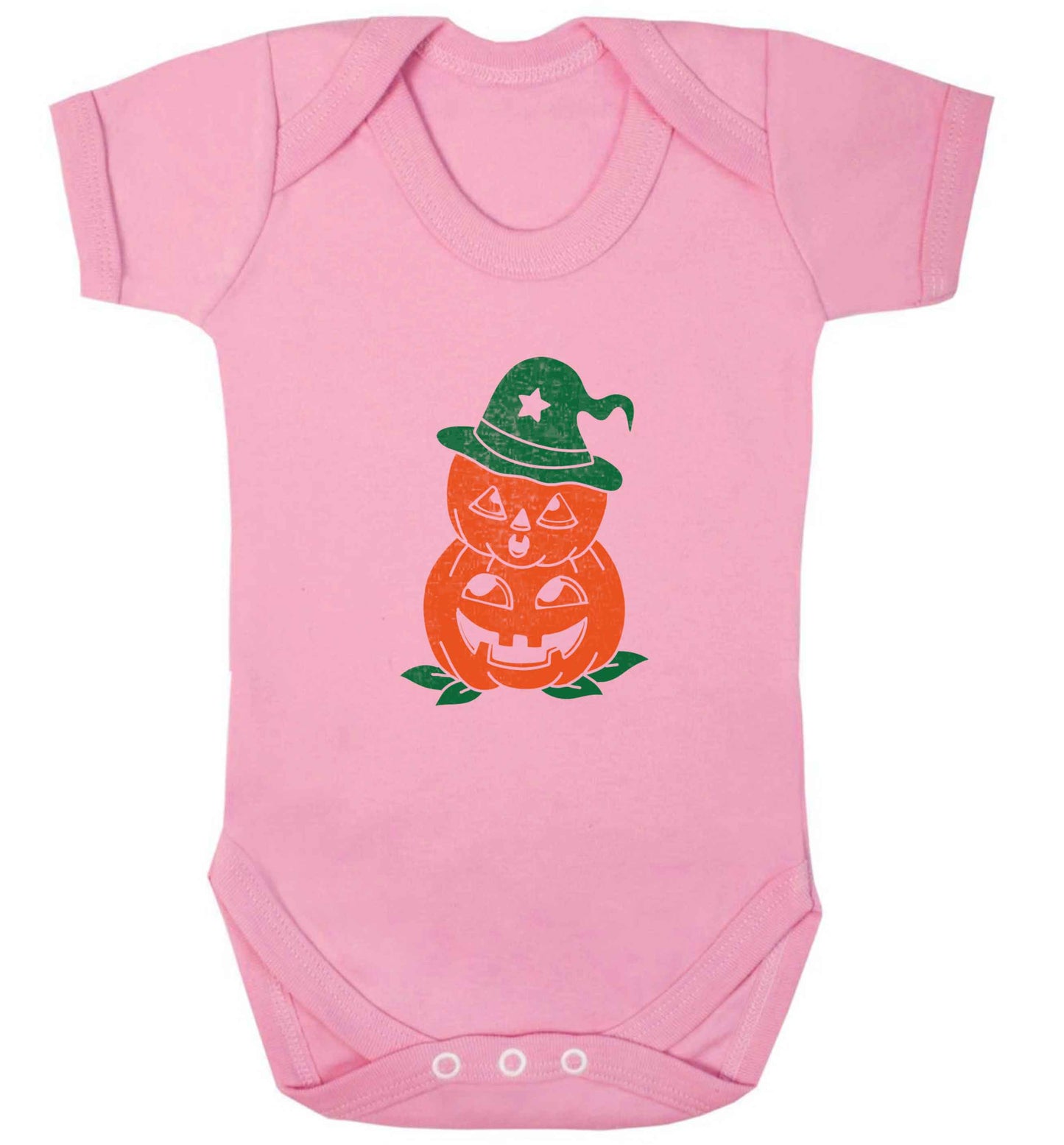 Pumpkin stack Kit baby vest pale pink 18-24 months