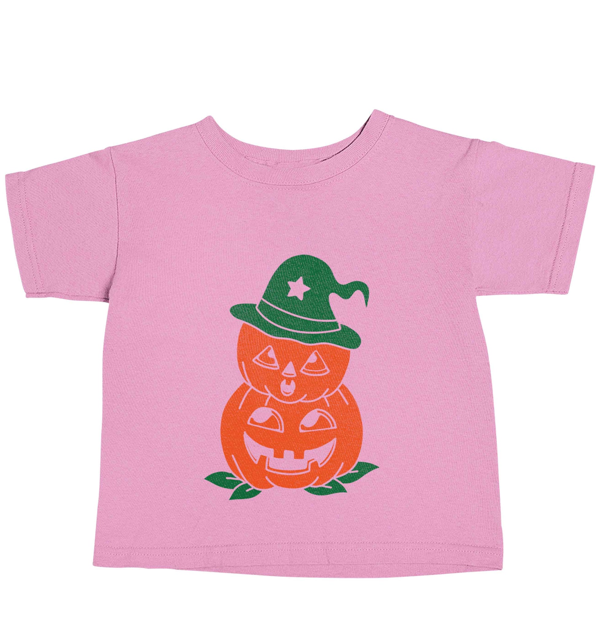 Pumpkin stack Kit light pink baby toddler Tshirt 2 Years
