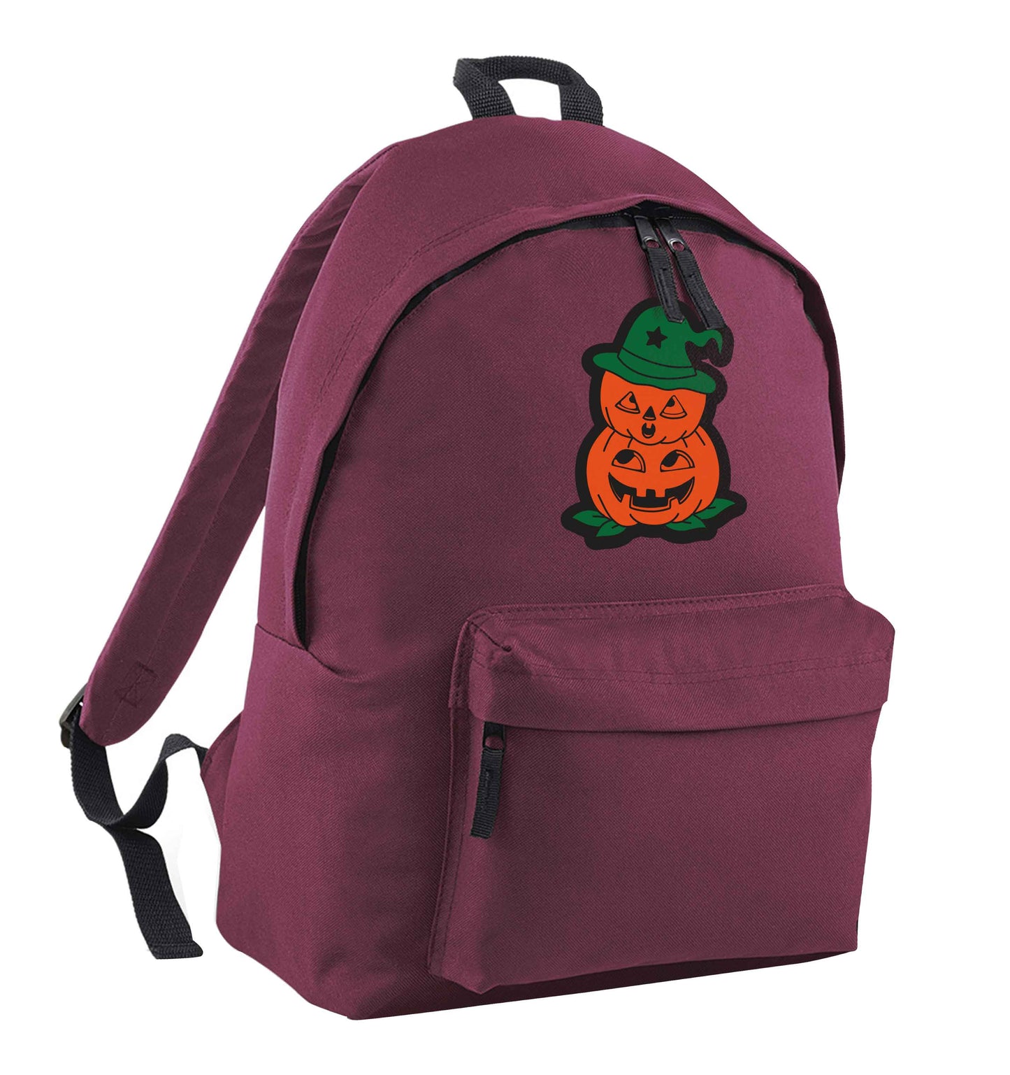 Pumpkin stack Kit maroon children's backpack