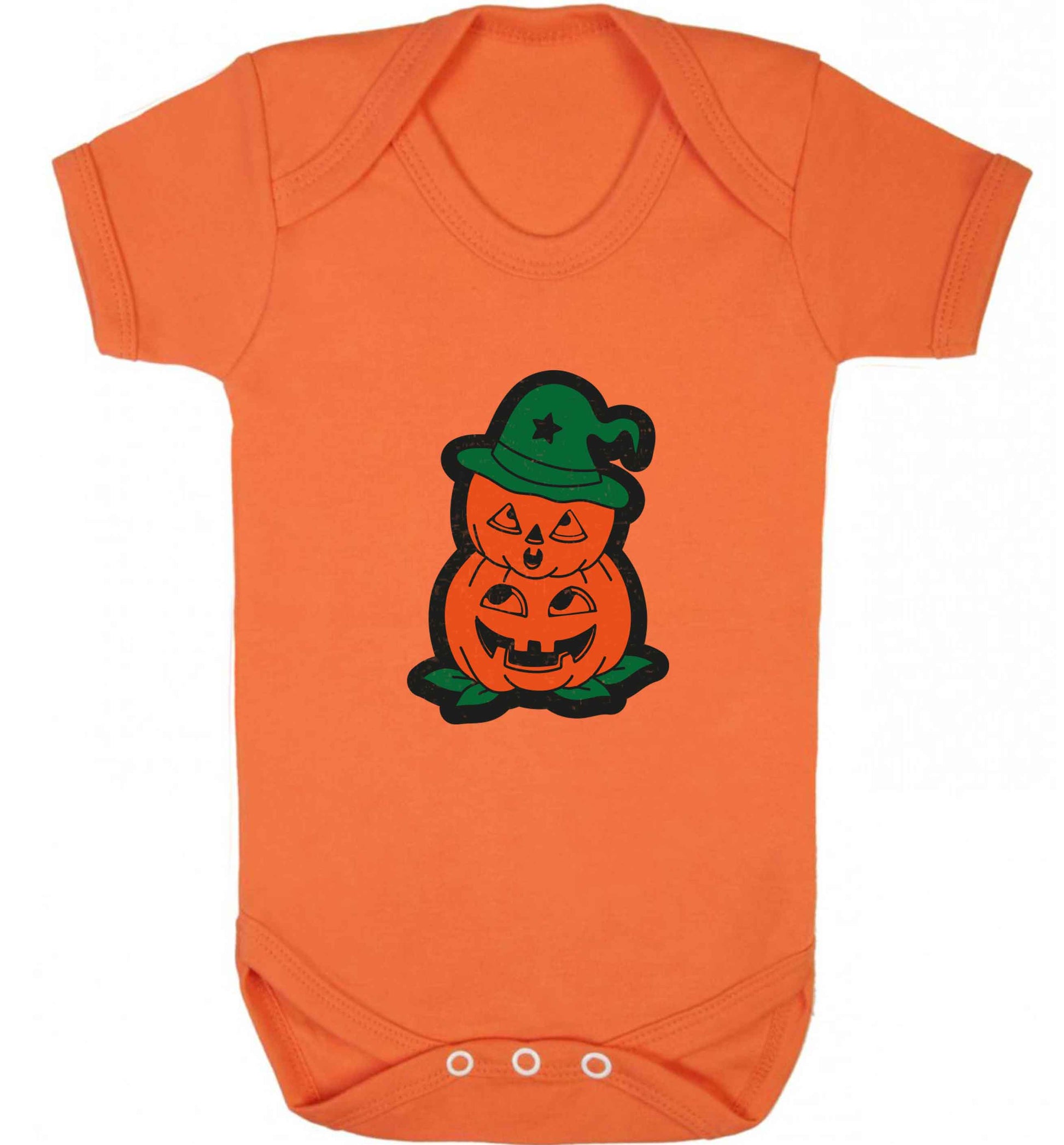 Pumpkin stack Kit baby vest orange 18-24 months