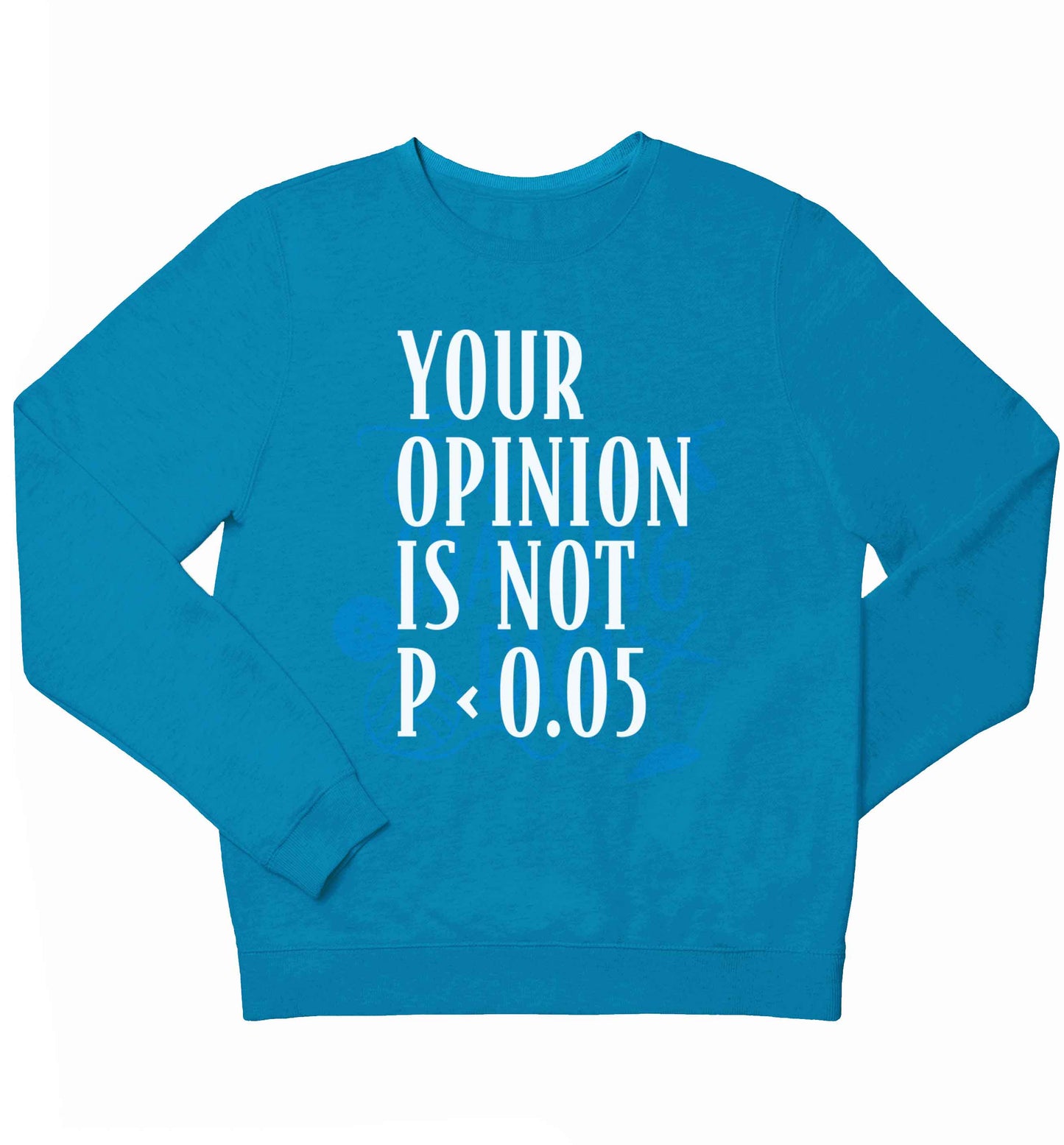 Your opinion is not P < 0.05children's blue sweater 12-13 Years