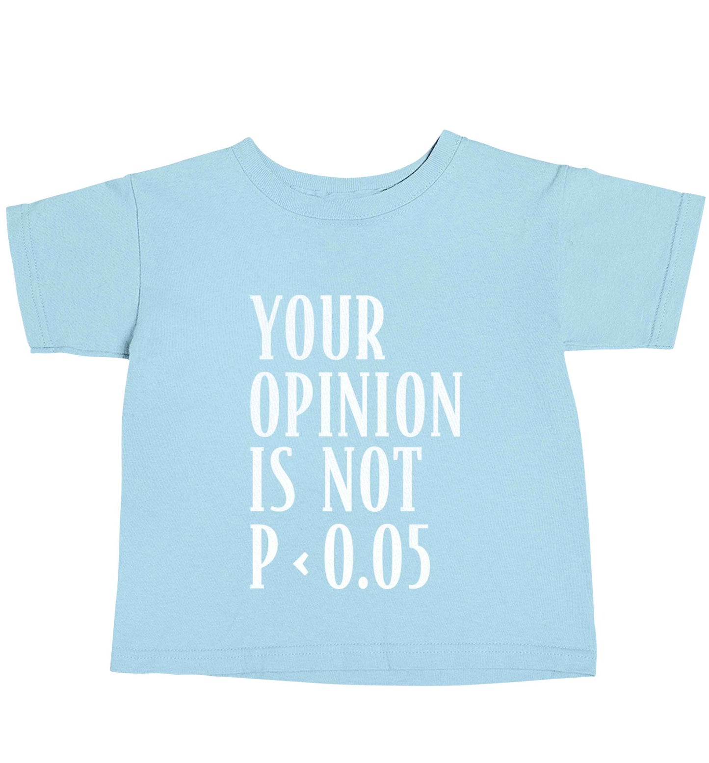 Your opinion is not P < 0.05light blue baby toddler Tshirt 2 Years