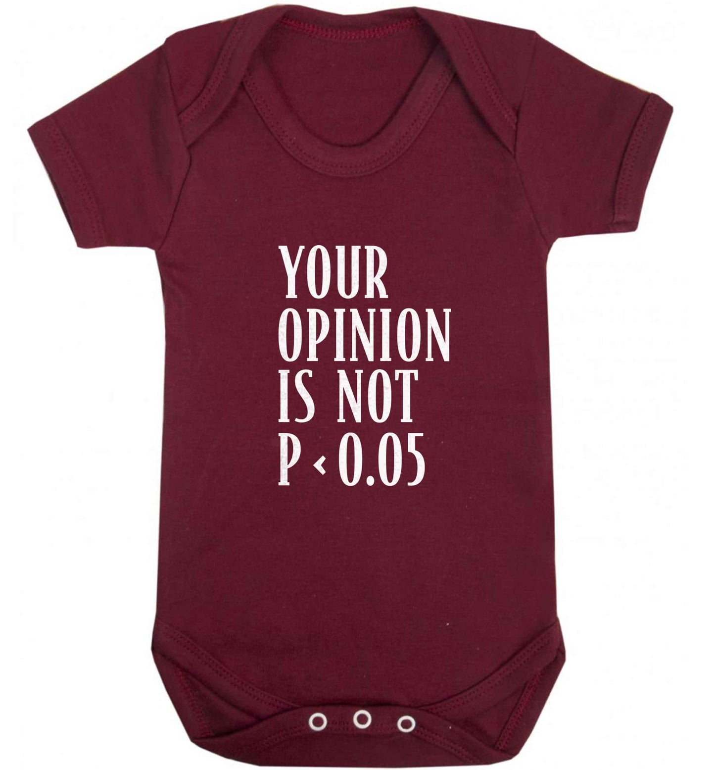 Your opinion is not P < 0.05baby vest maroon 18-24 months