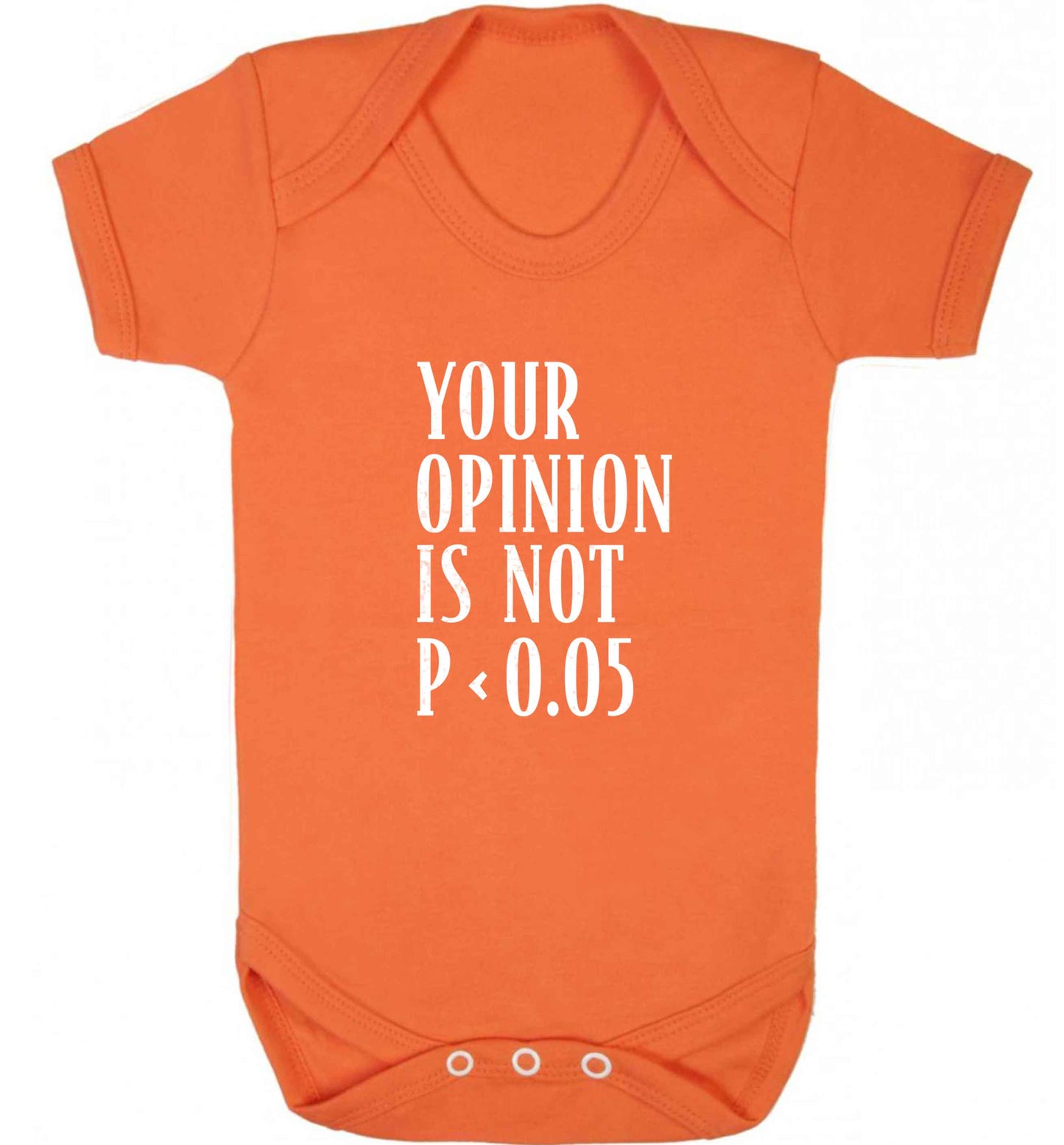 Your opinion is not P < 0.05baby vest orange 18-24 months