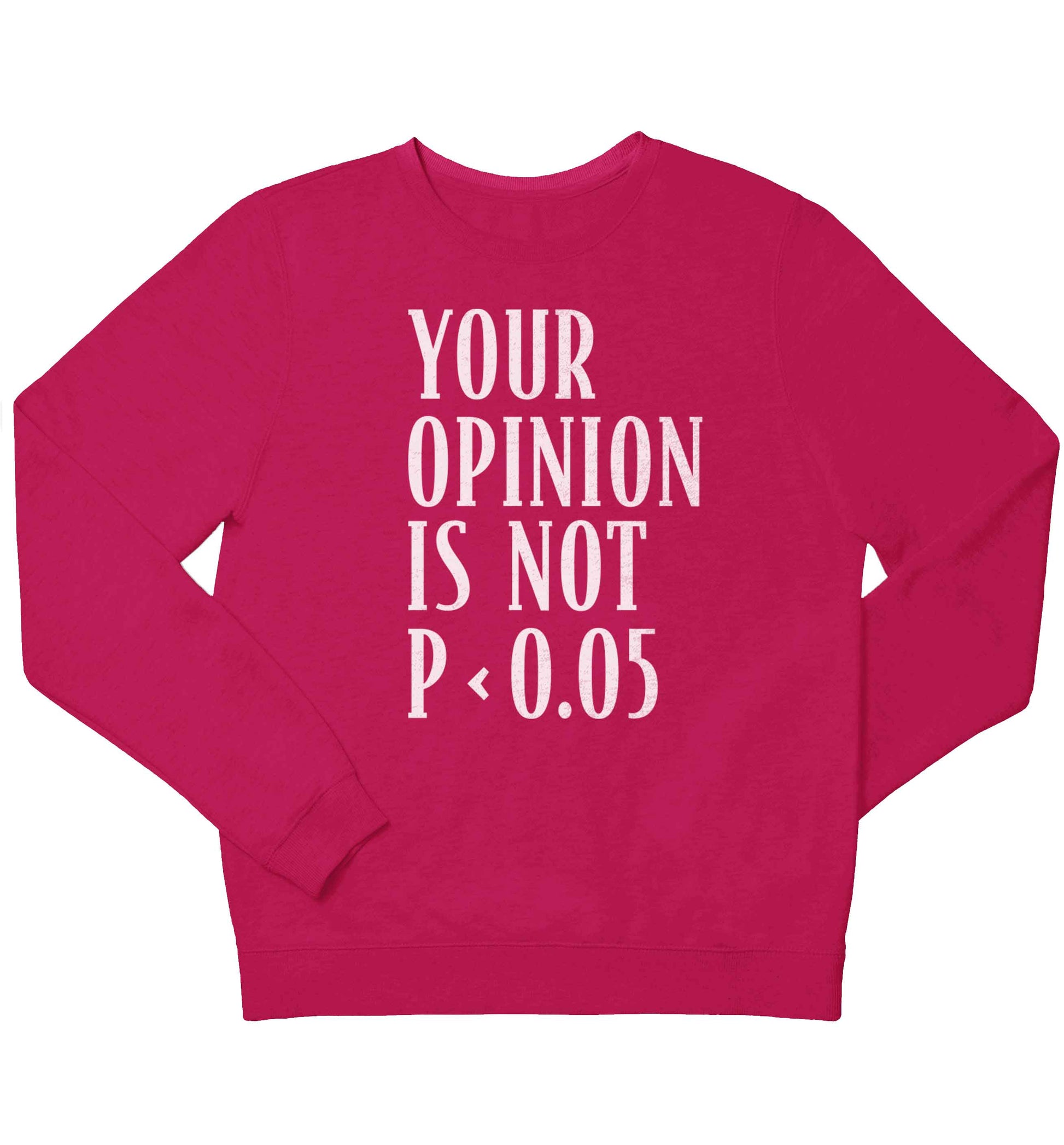 Your opinion is not P < 0.05children's pink sweater 12-13 Years