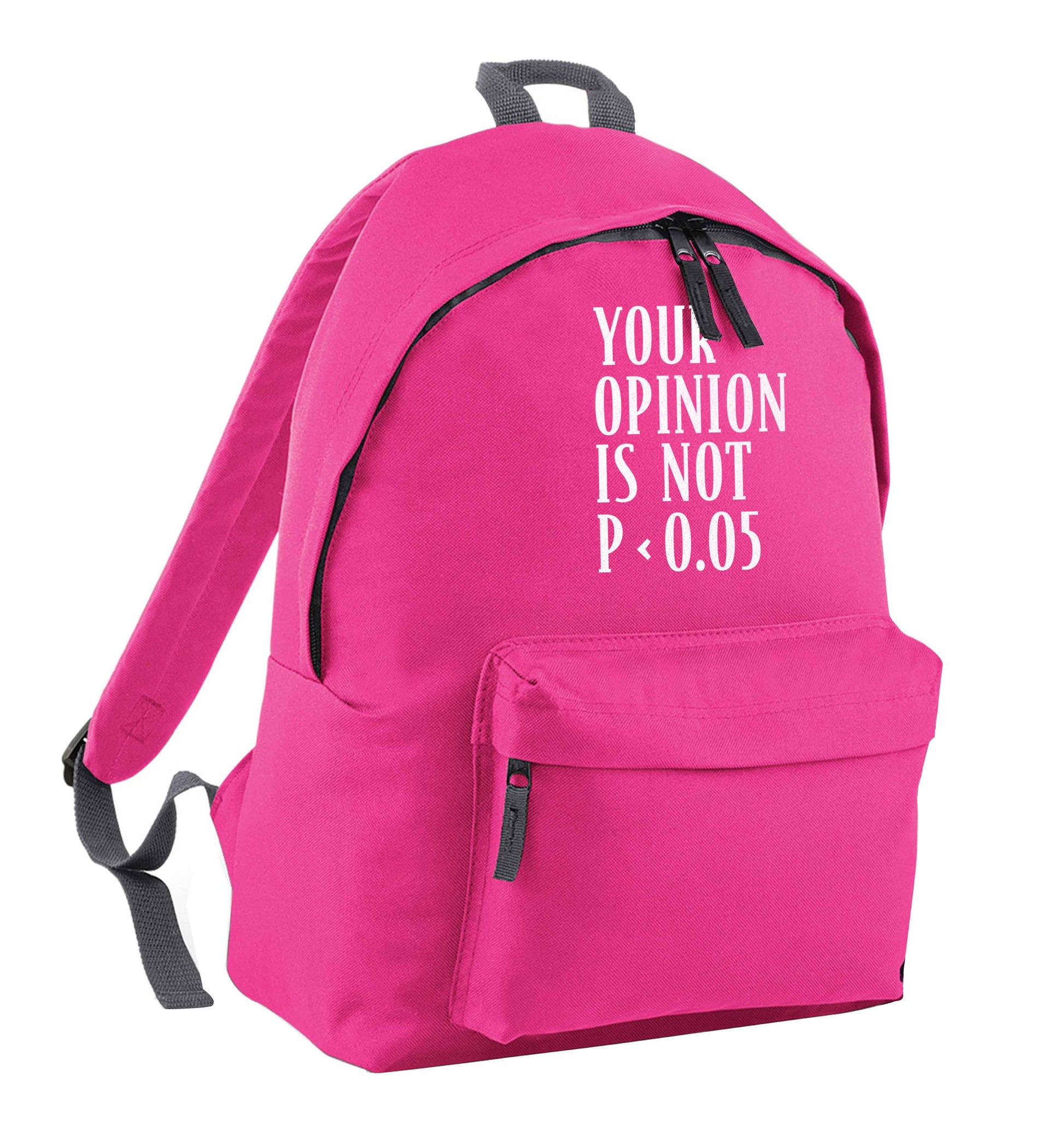 Your opinion is not P < 0.05pink children's backpack