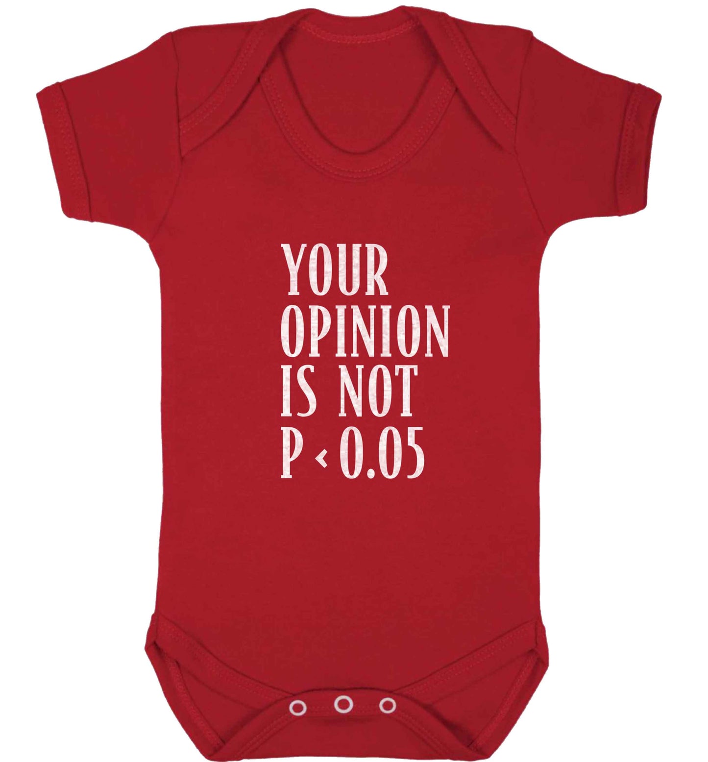 Your opinion is not P < 0.05baby vest red 18-24 months