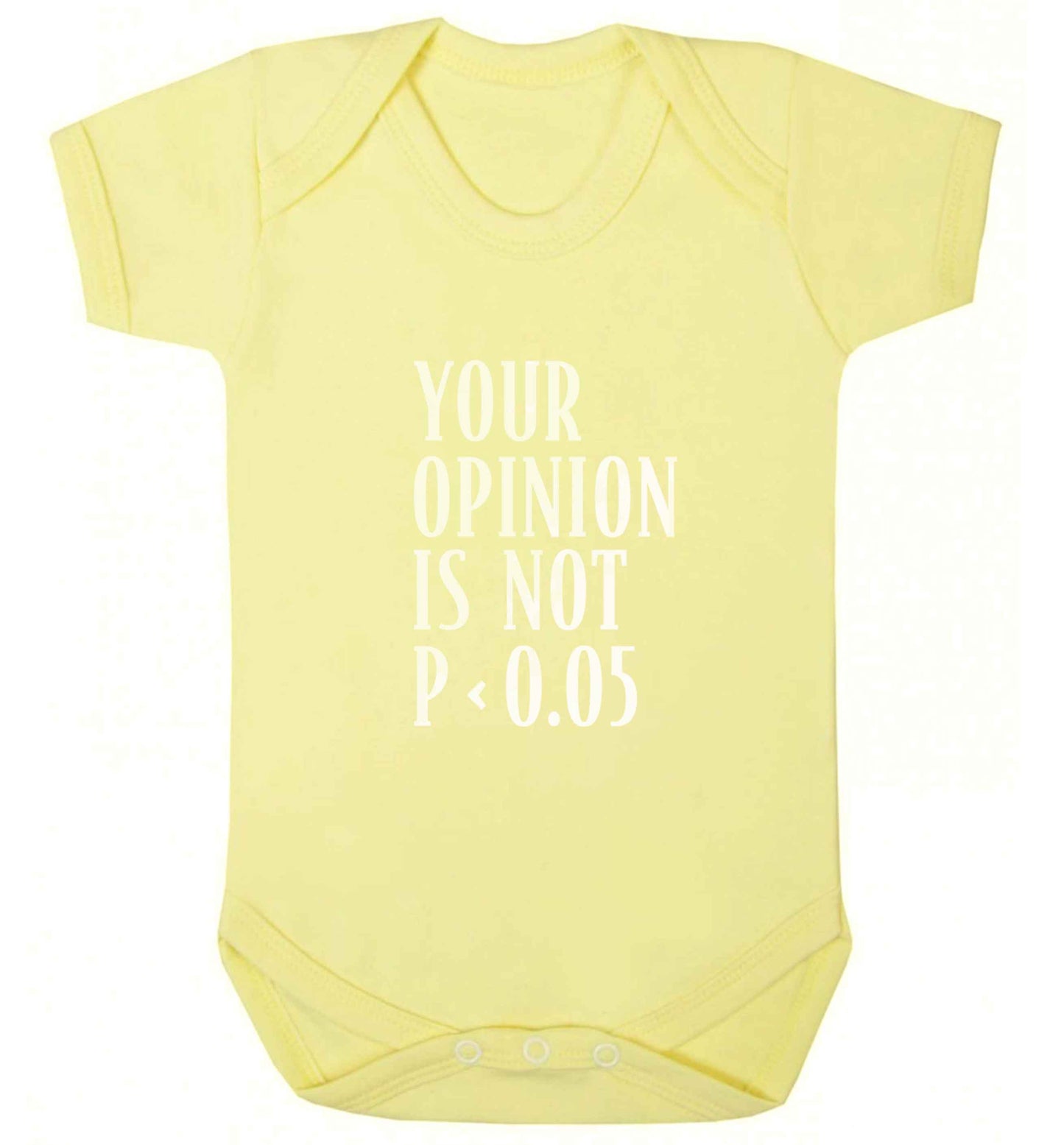 Your opinion is not P < 0.05baby vest pale yellow 18-24 months