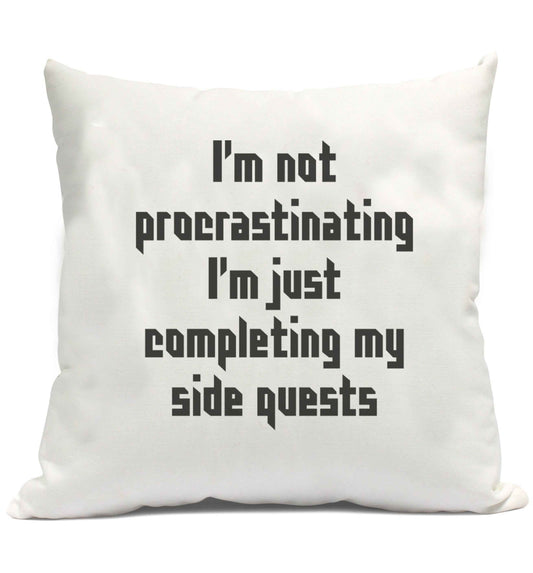 I'm not procrastinating I'm just completing my side quests cushion cover and filling