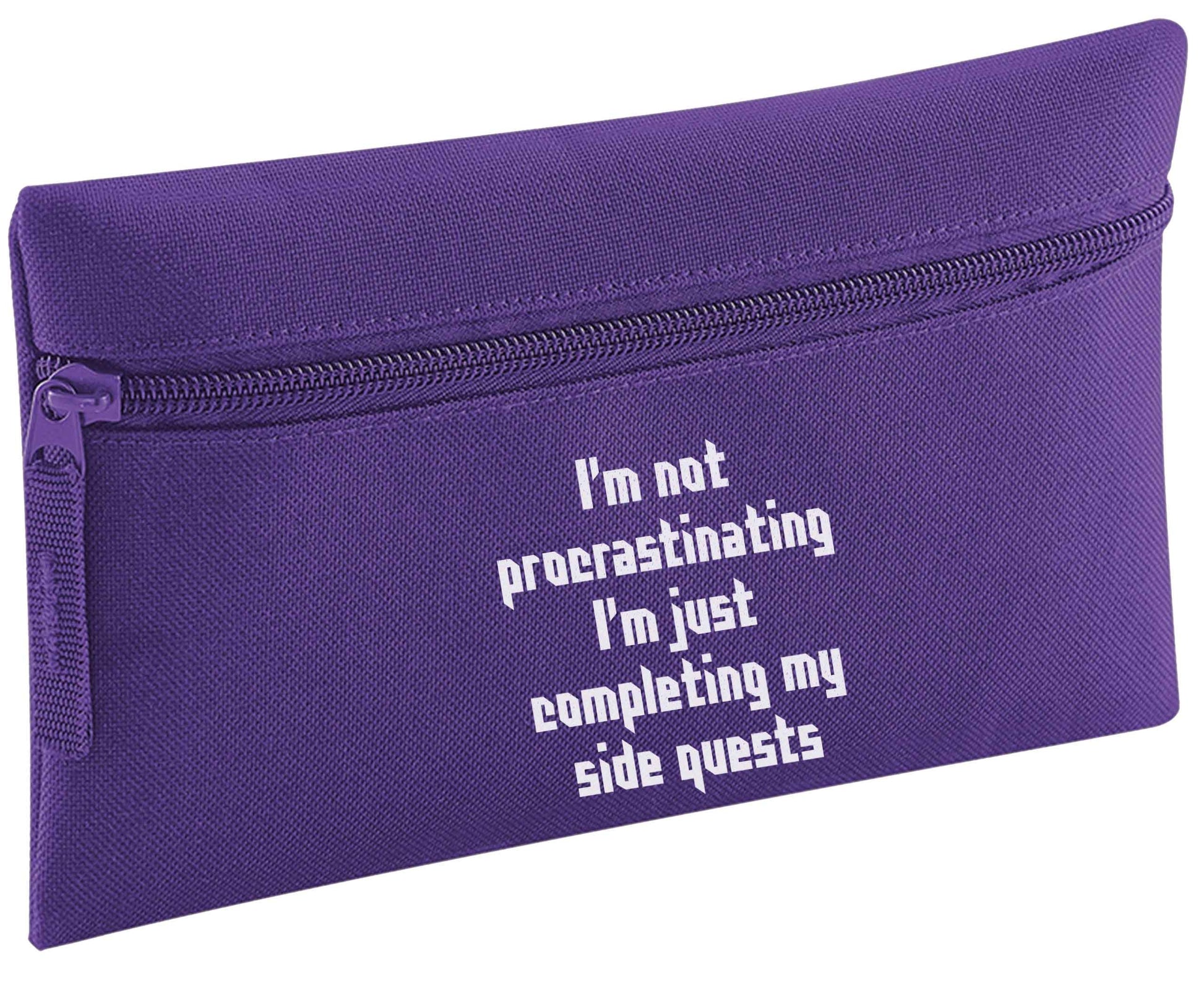 I'm not procrastinating I'm just completing my side quests pencil case