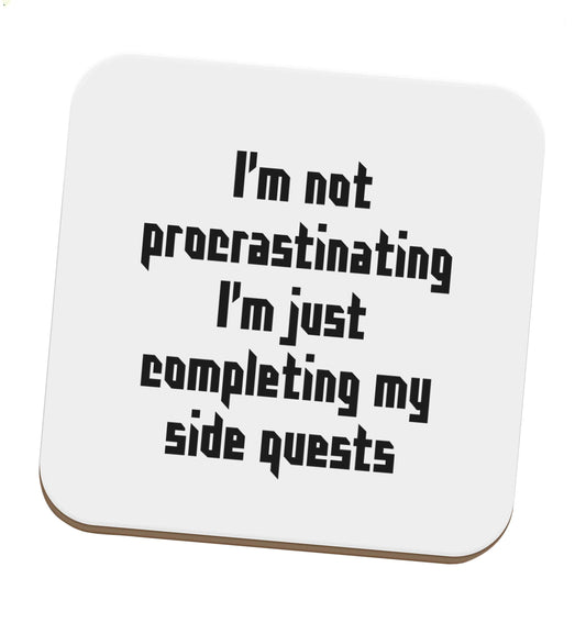I'm not procrastinating I'm just completing my side quests set of four coasters