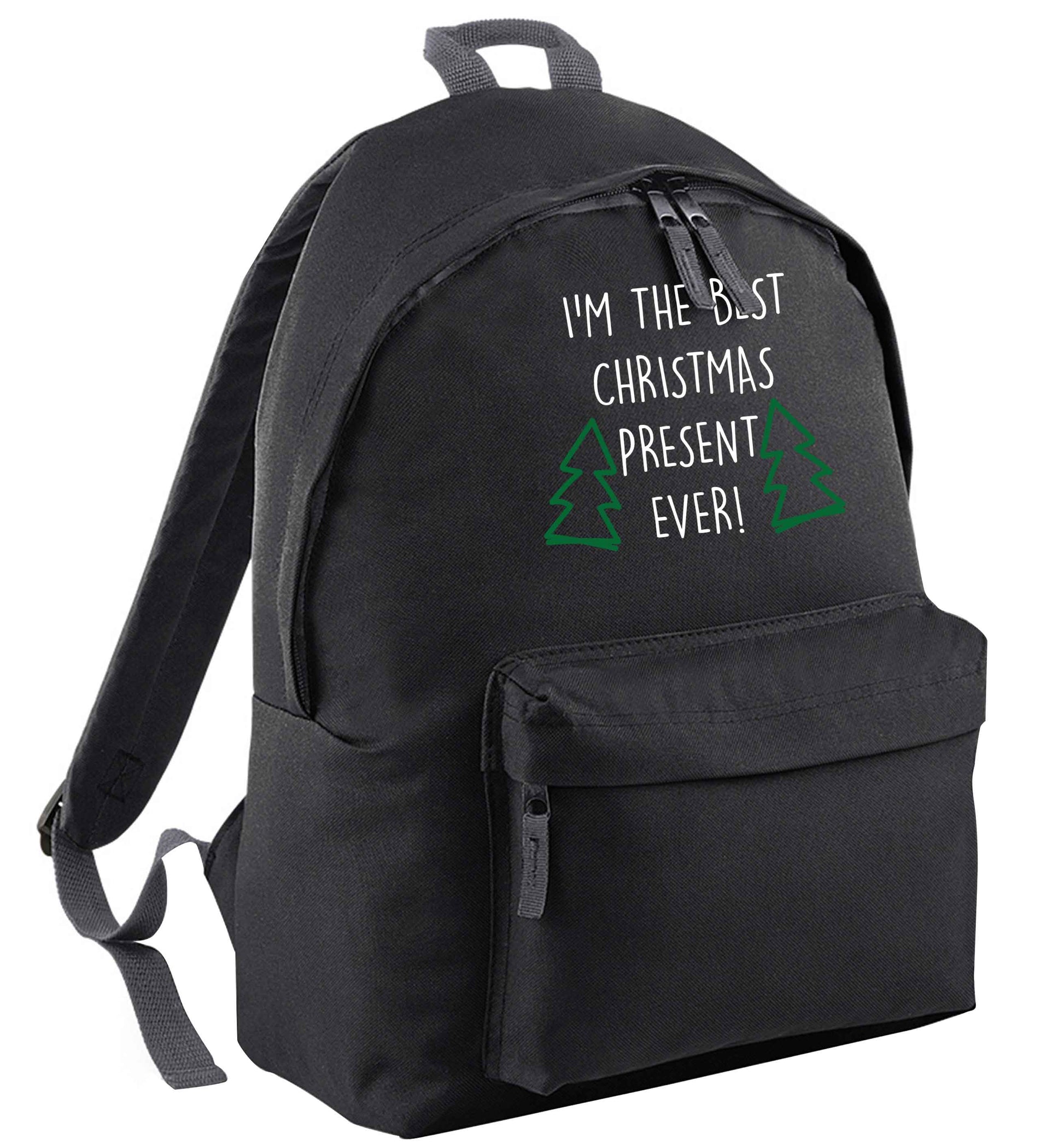 I'm the best Christmas present ever black adults backpack