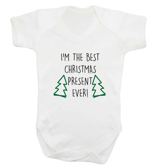 I'm the best Christmas present ever baby vest white 18-24 months