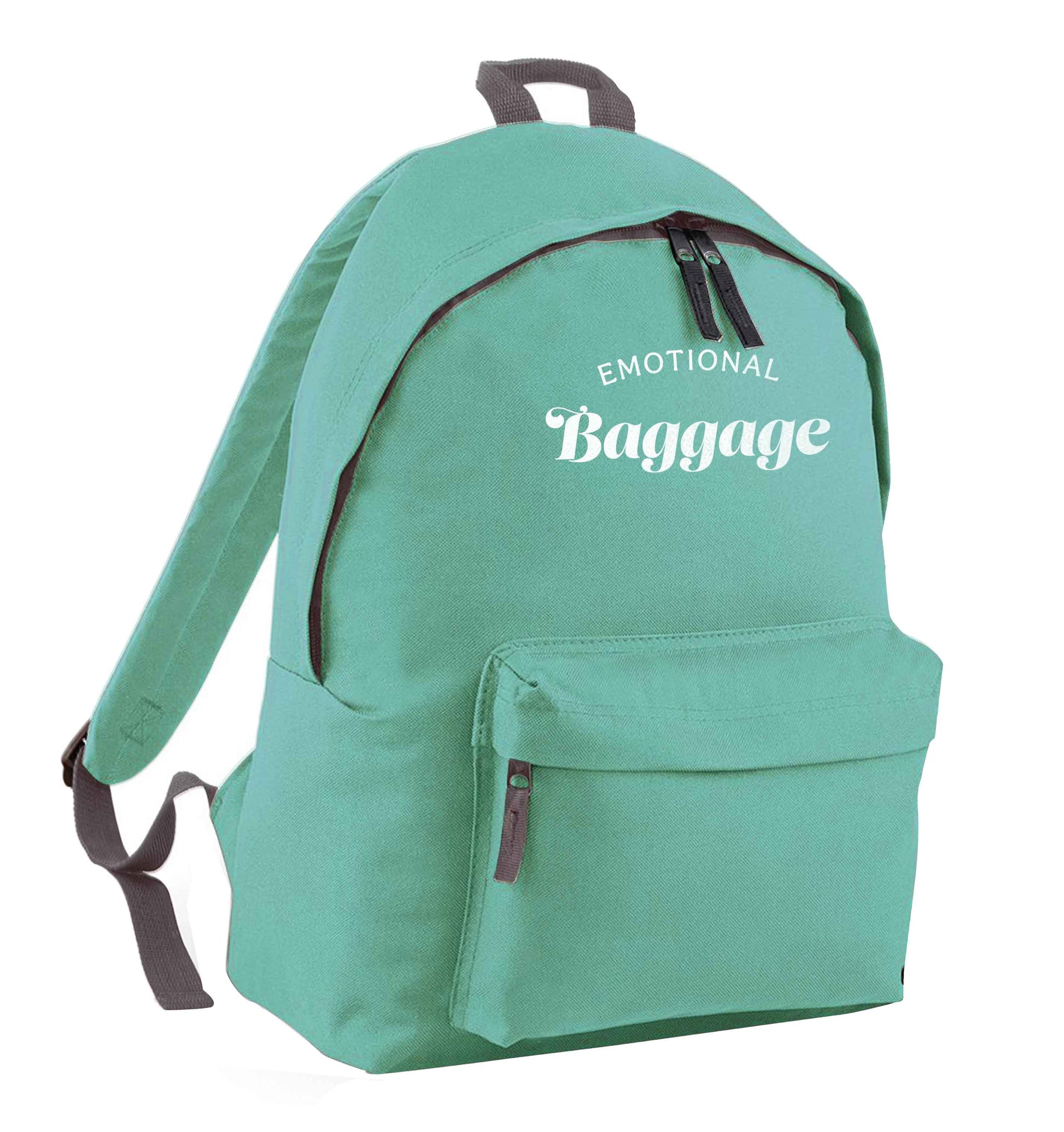 Emotional baggage mint adults backpack