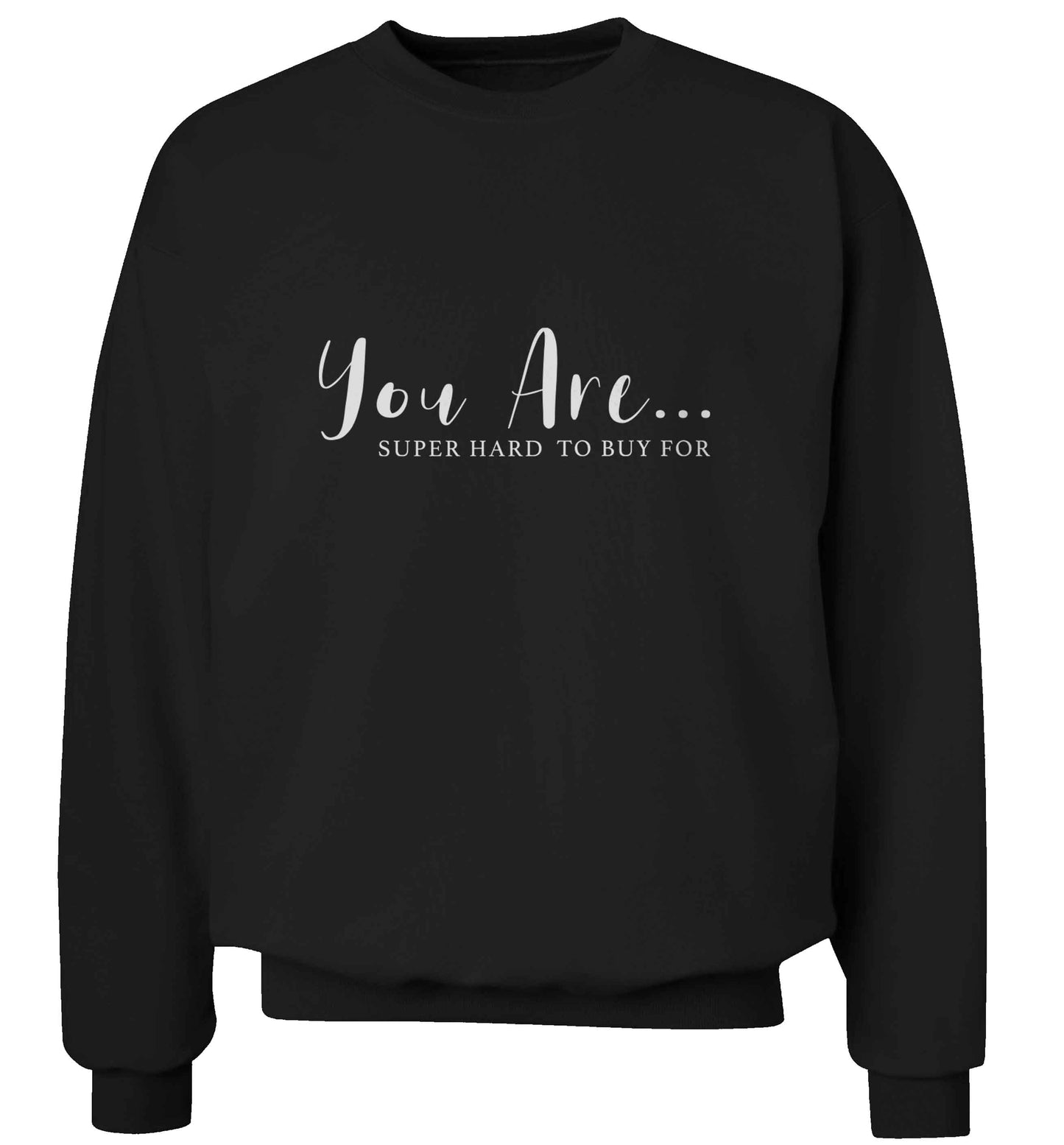 You are super hard to buy for adult's unisex black sweater 2XL