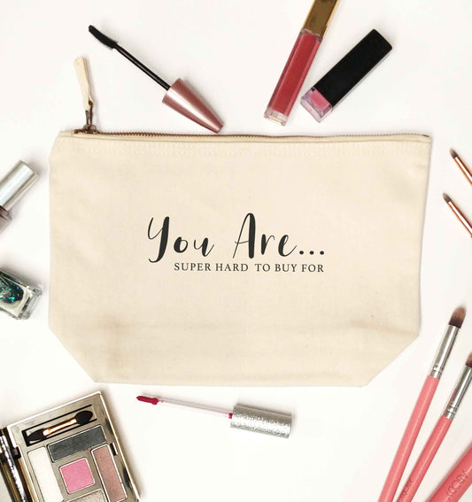 You are super hard to buy for natural makeup bag