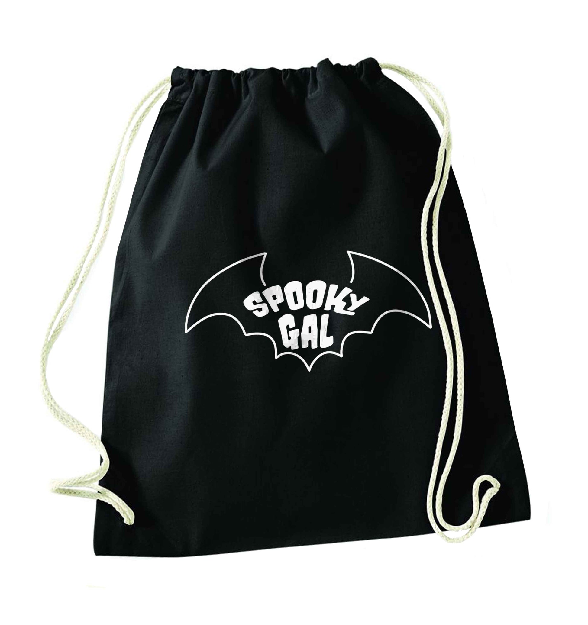 Spooky gal Kit black drawstring bag