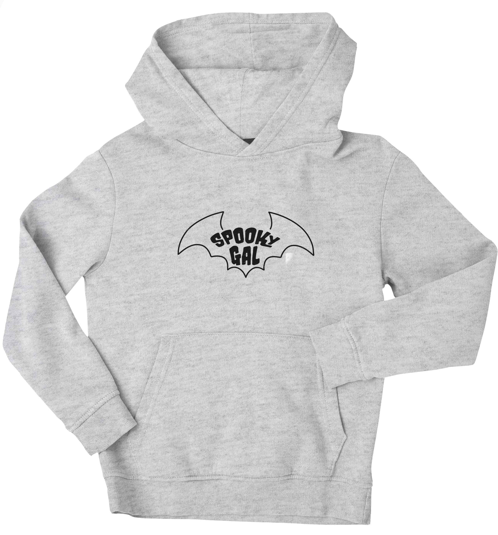 Spooky gal Kit children's grey hoodie 12-13 Years