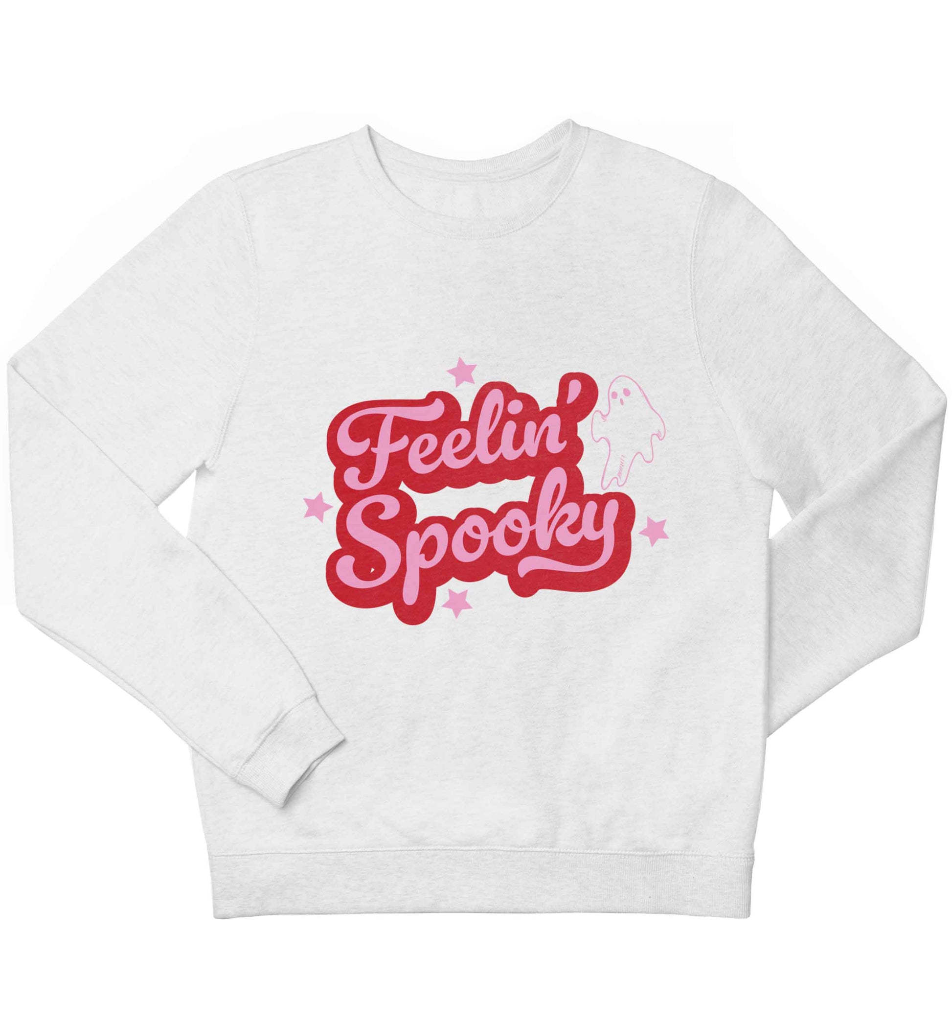 Feelin' Spooky Kit children's white sweater 12-13 Years