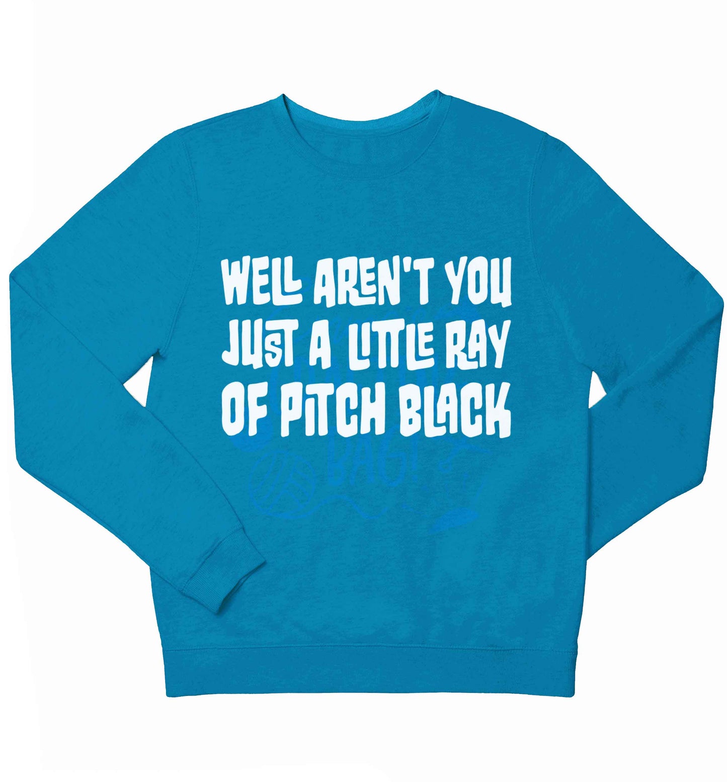 Well aren't you just a little ray of pitch black Kit children's blue sweater 12-13 Years