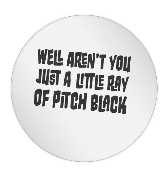 Well aren't you just a little ray of pitch black Kit 24 @ 45mm matt circle stickers