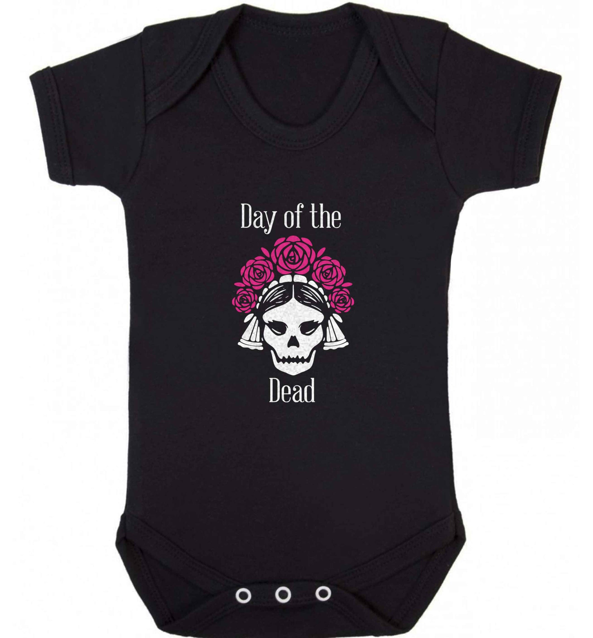 Day of the dead baby vest black 18-24 months