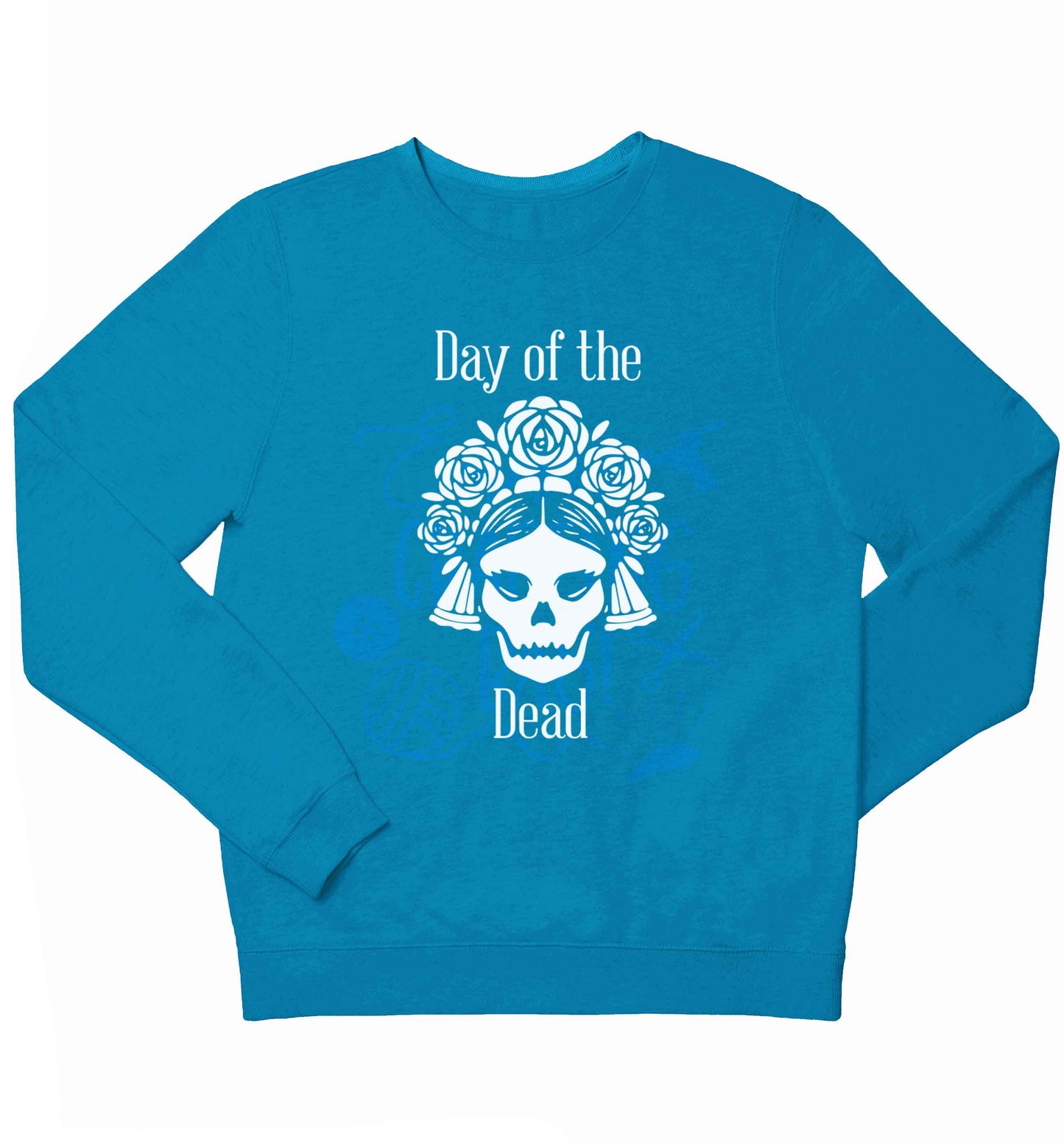 Day of the dead children's blue sweater 12-13 Years