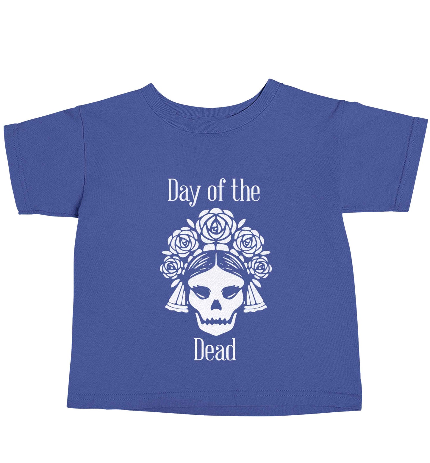 Day of the dead blue baby toddler Tshirt 2 Years