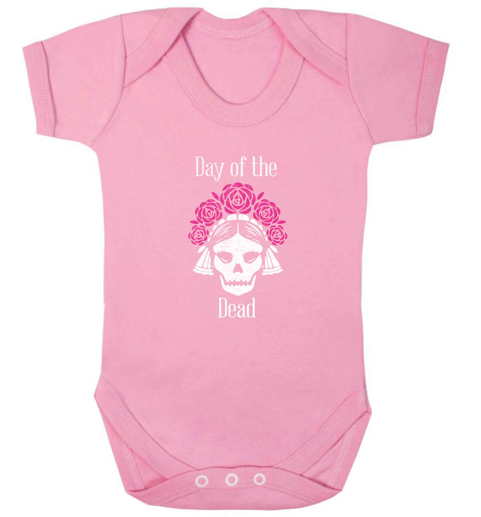 Day of the dead baby vest pale pink 18-24 months